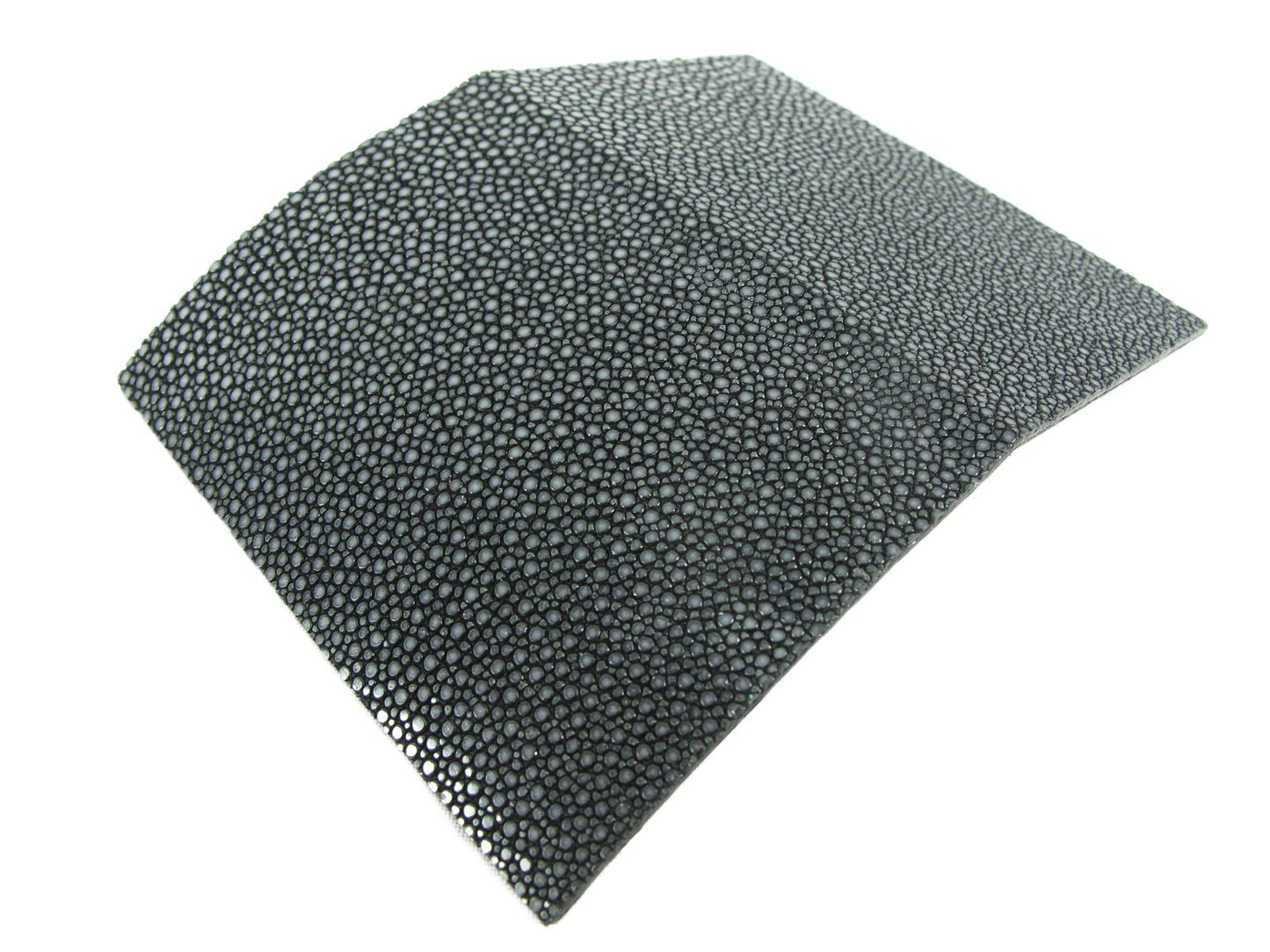 Genuine Polished Stingray Skin Magnetic Metal Business Card Holder Case