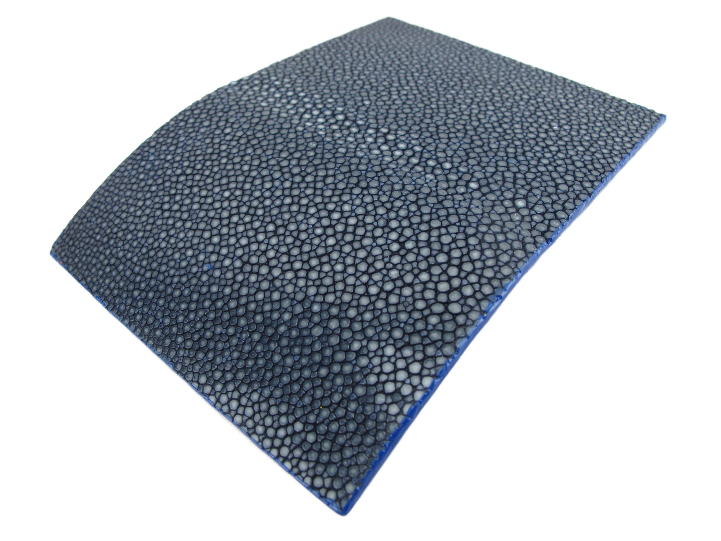 Genuine Polished Stingray Skin Magnetic Metal Business Card Holder Case