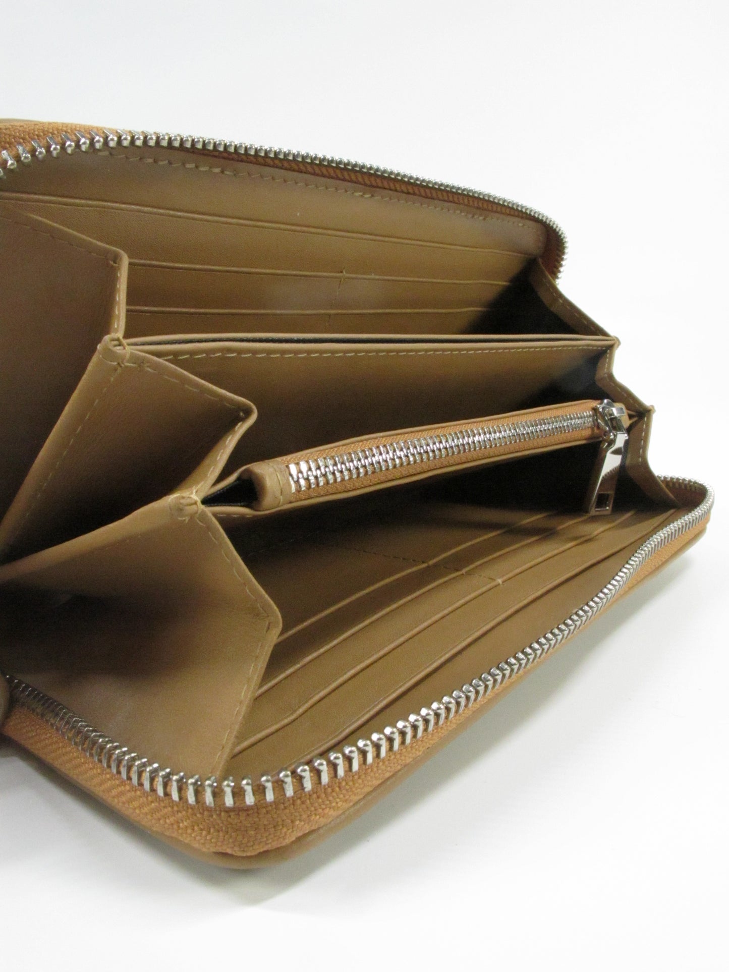Genuine Polished Stingray Skin Leather Zip Around Clutch Wallet Purse