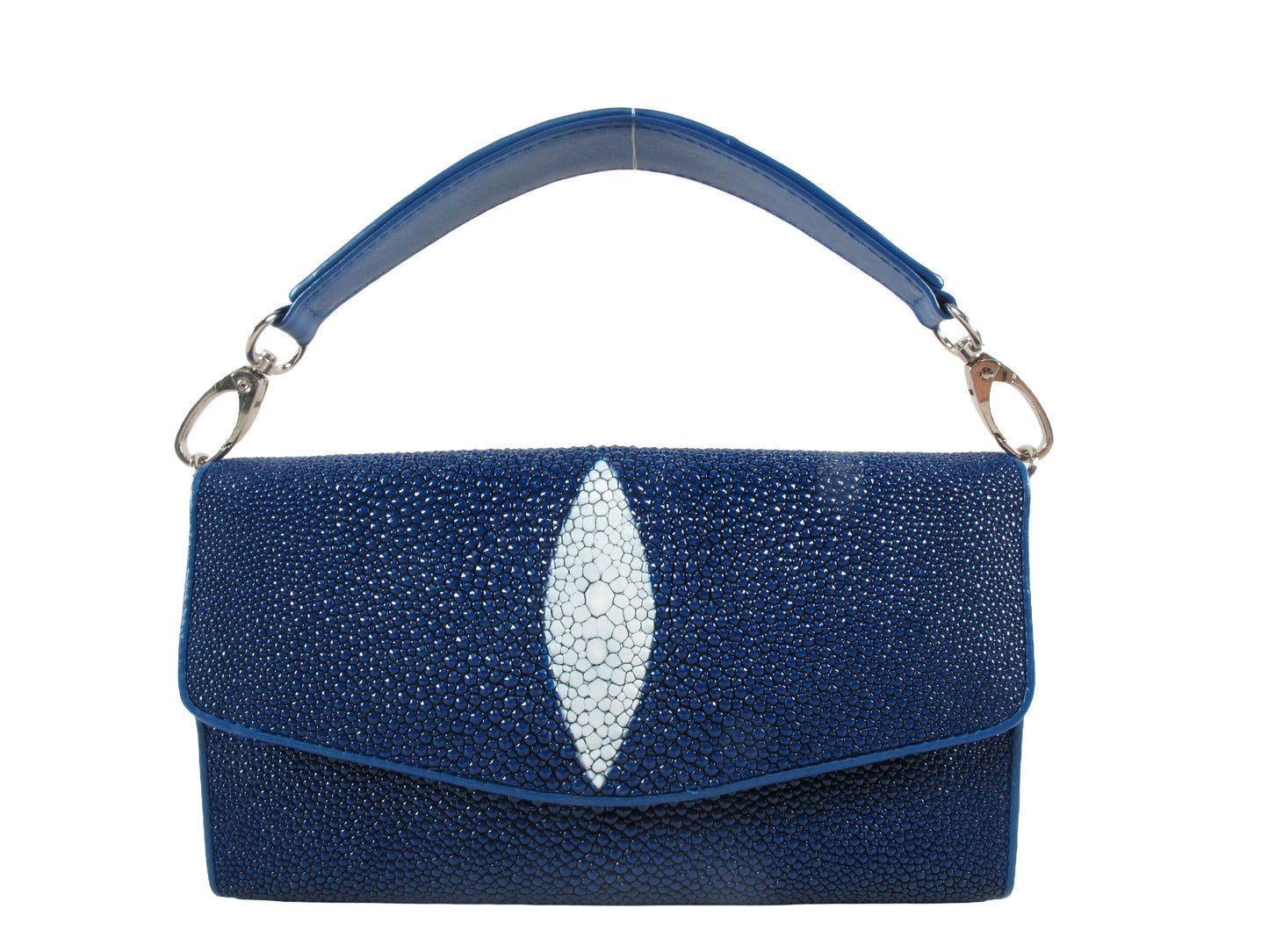 PELGIO Genuine Stingray Skin Leather Women's Clutch & Shoulder Bag