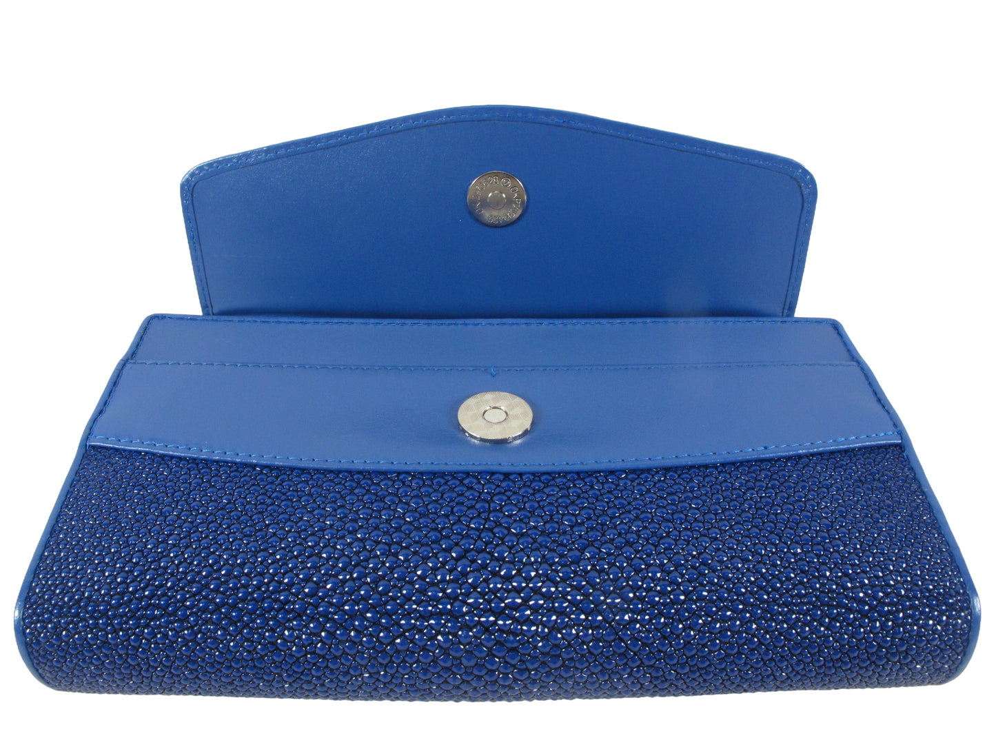 PELGIO Genuine Stingray Skin Leather Women's Clutch & Shoulder Bag