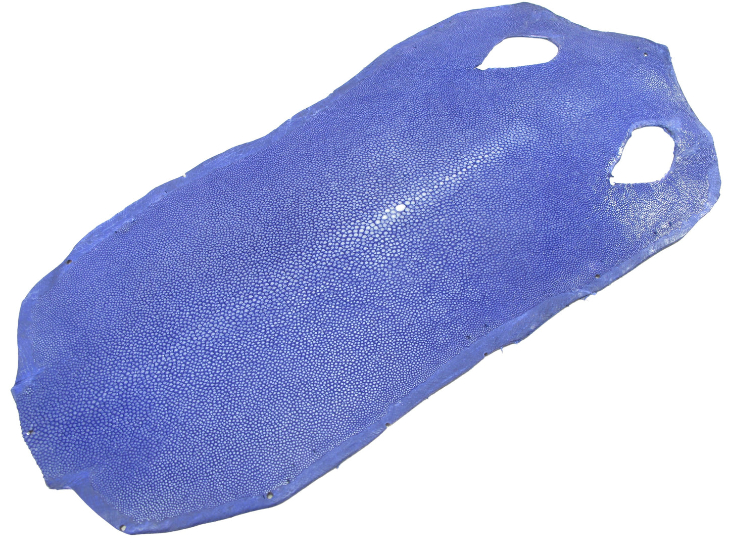 Genuine Polished Stingray Skin Leather Long Shape Hide Pelt