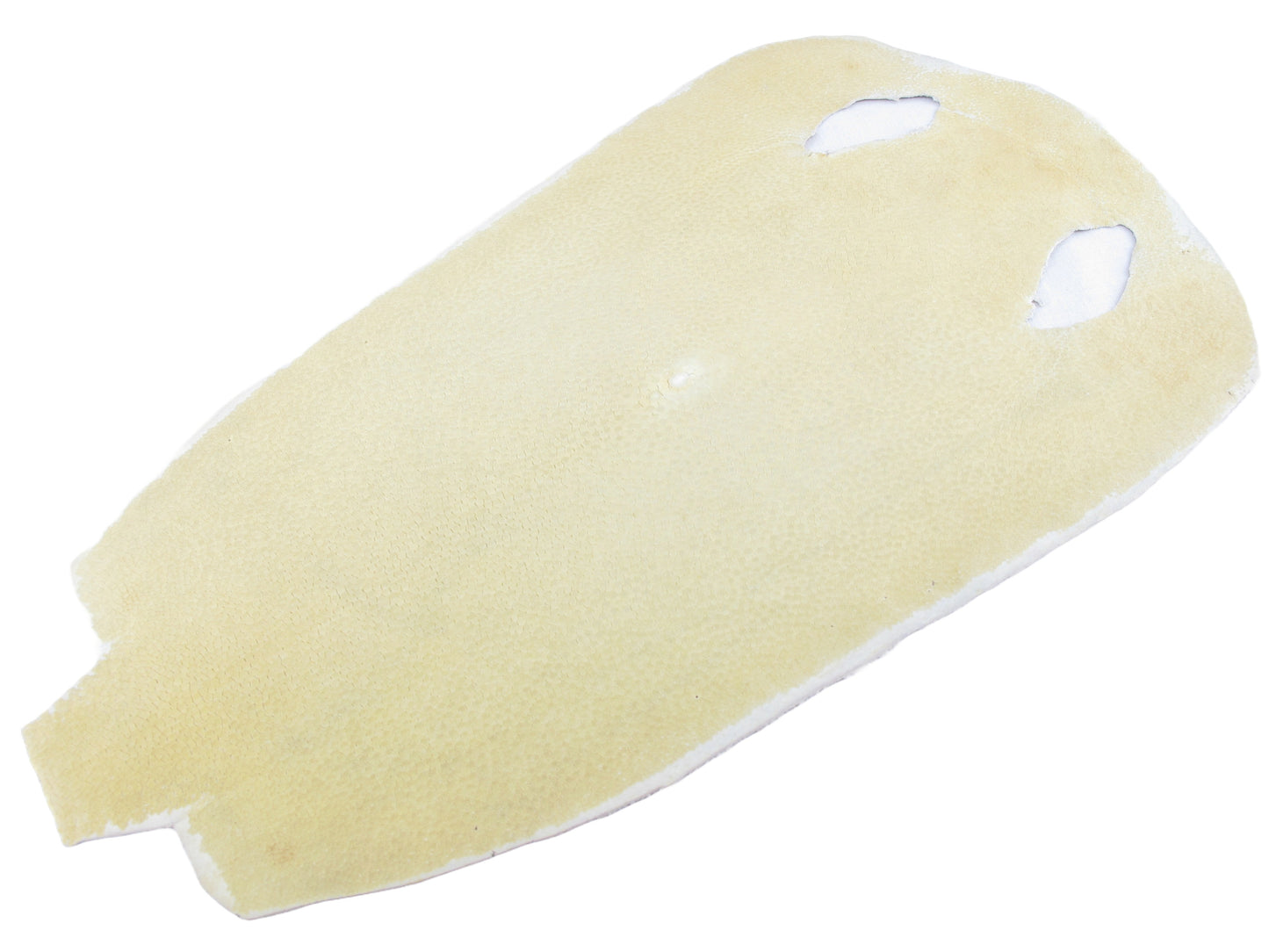 Genuine Polished Stingray Skin Leather Round Shape Hide Pelt