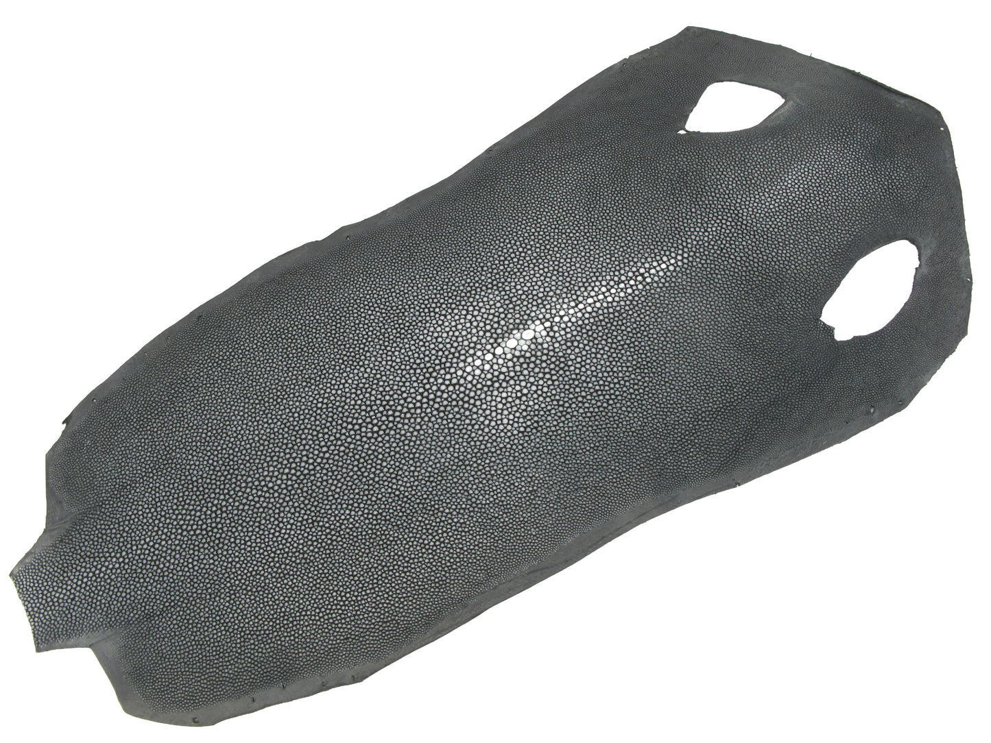 Genuine Polished Stingray Skin Leather Long Shape Hide Pelt