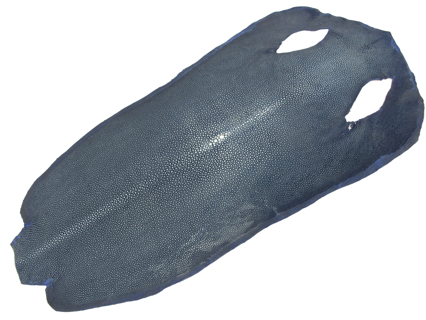 Genuine Polished Stingray Skin Leather Long Shape Hide Pelt