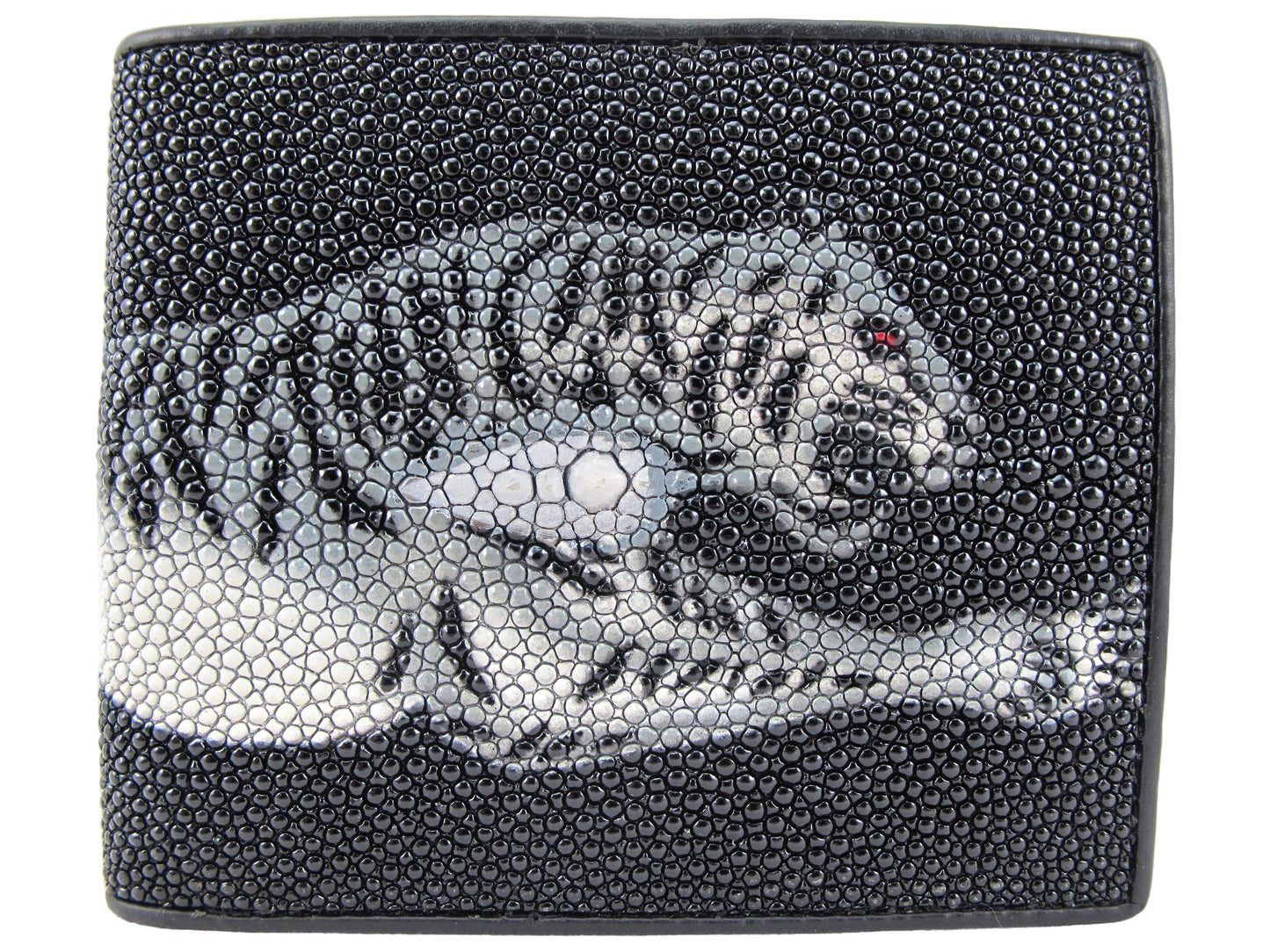 Genuine Stingray Skin Leather Bifold Men's Wallet Tiger Printed