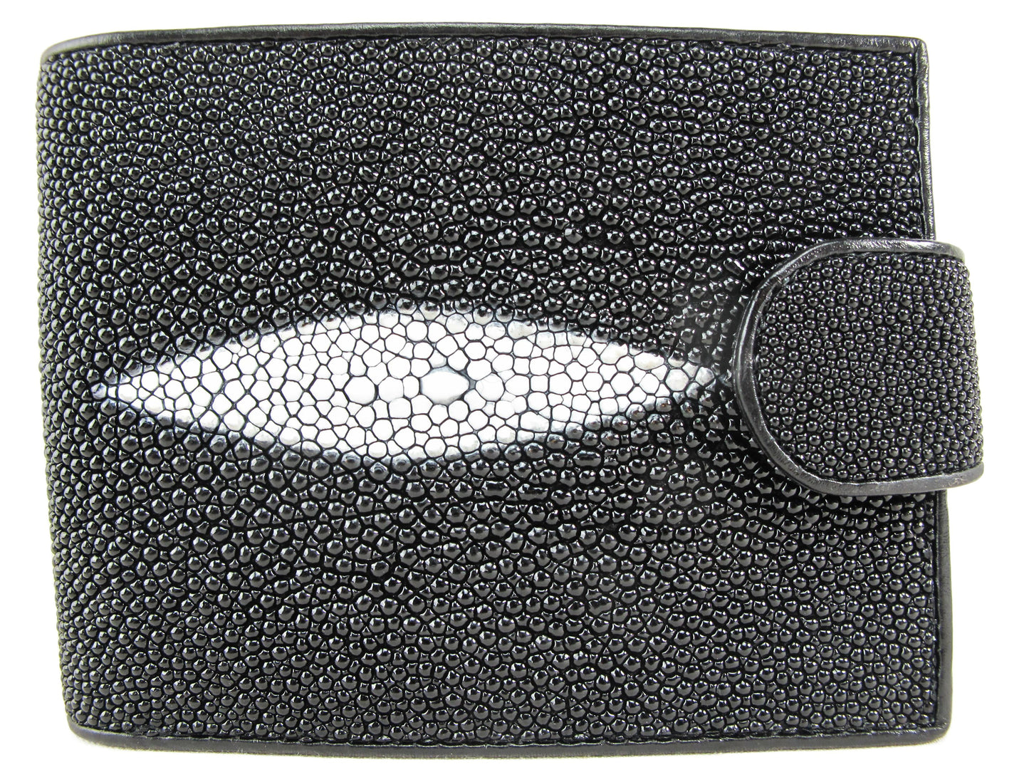 Genuine Stingray Skin Leather Women's Bifold Wallet