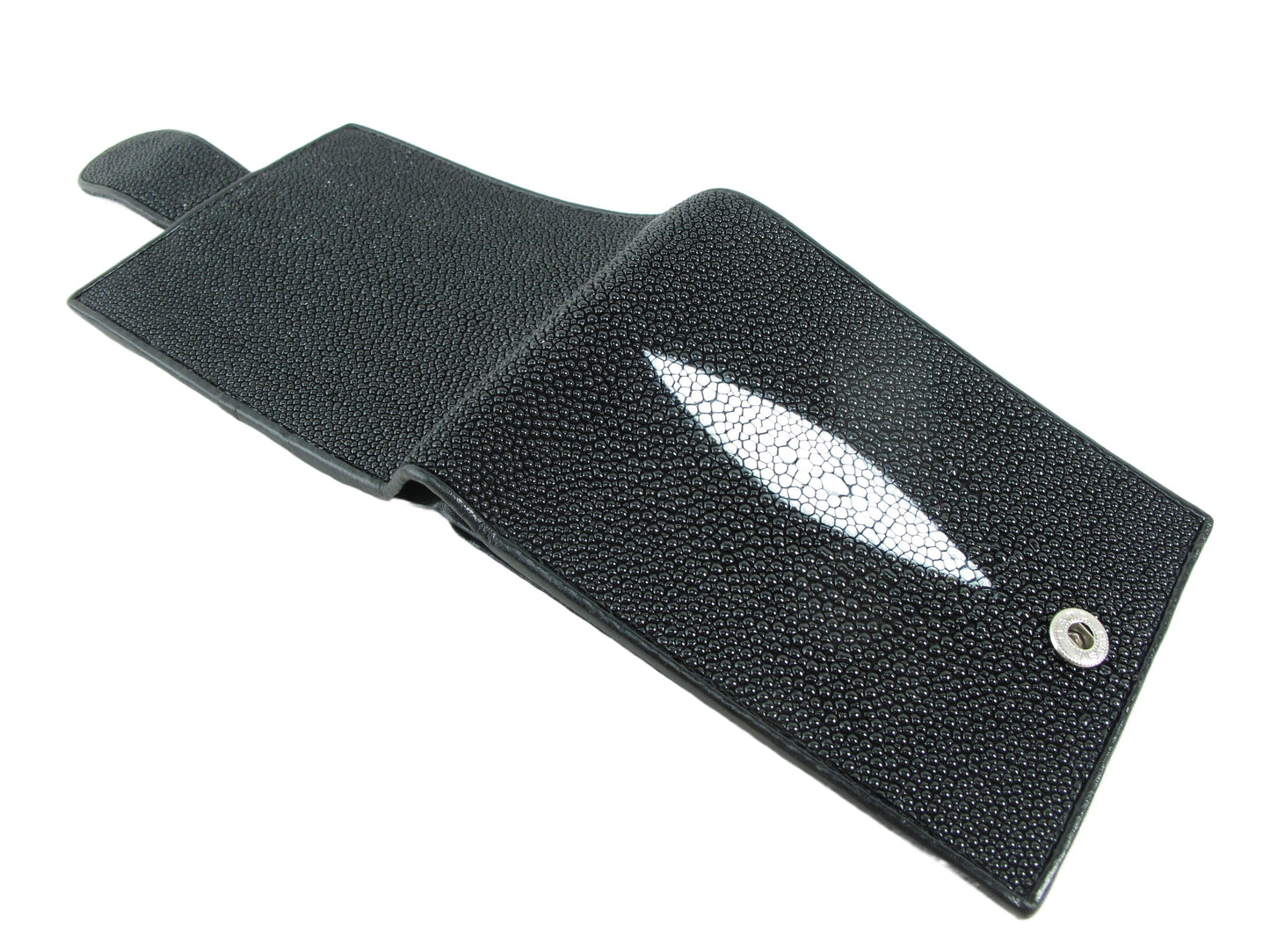 Genuine Stingray Skin Leather Women's Bifold Wallet