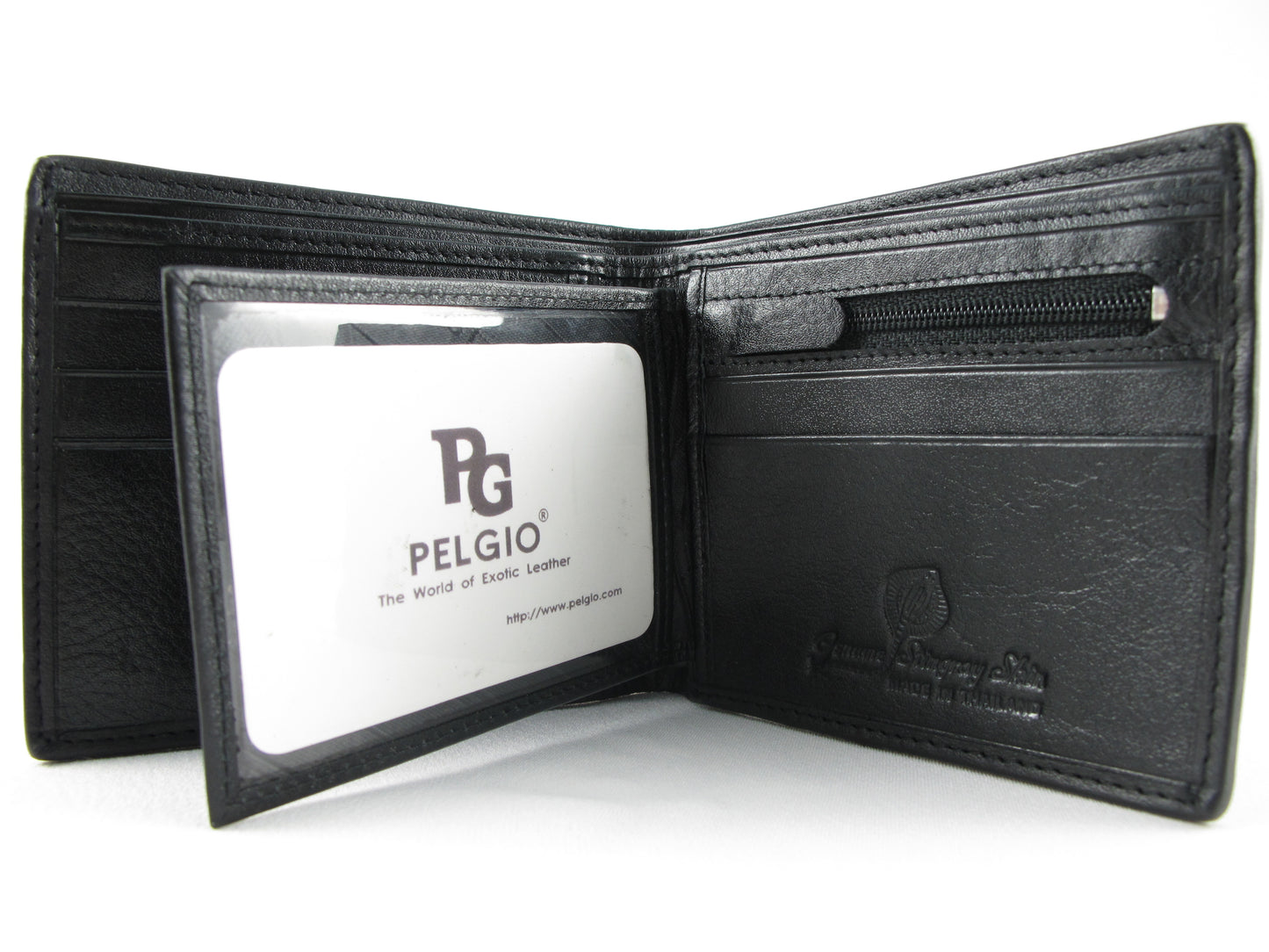 Genuine Stingray Skin Leather Women's Bifold Wallet