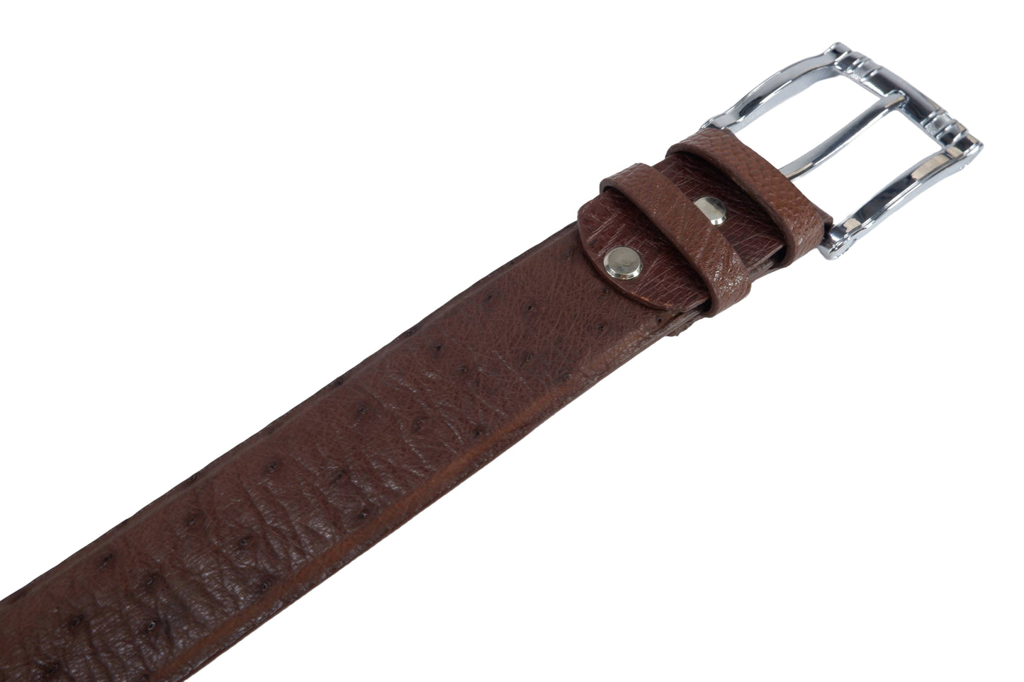 Genuine Ostrich Quill Skin Leather Casual Men's Belt