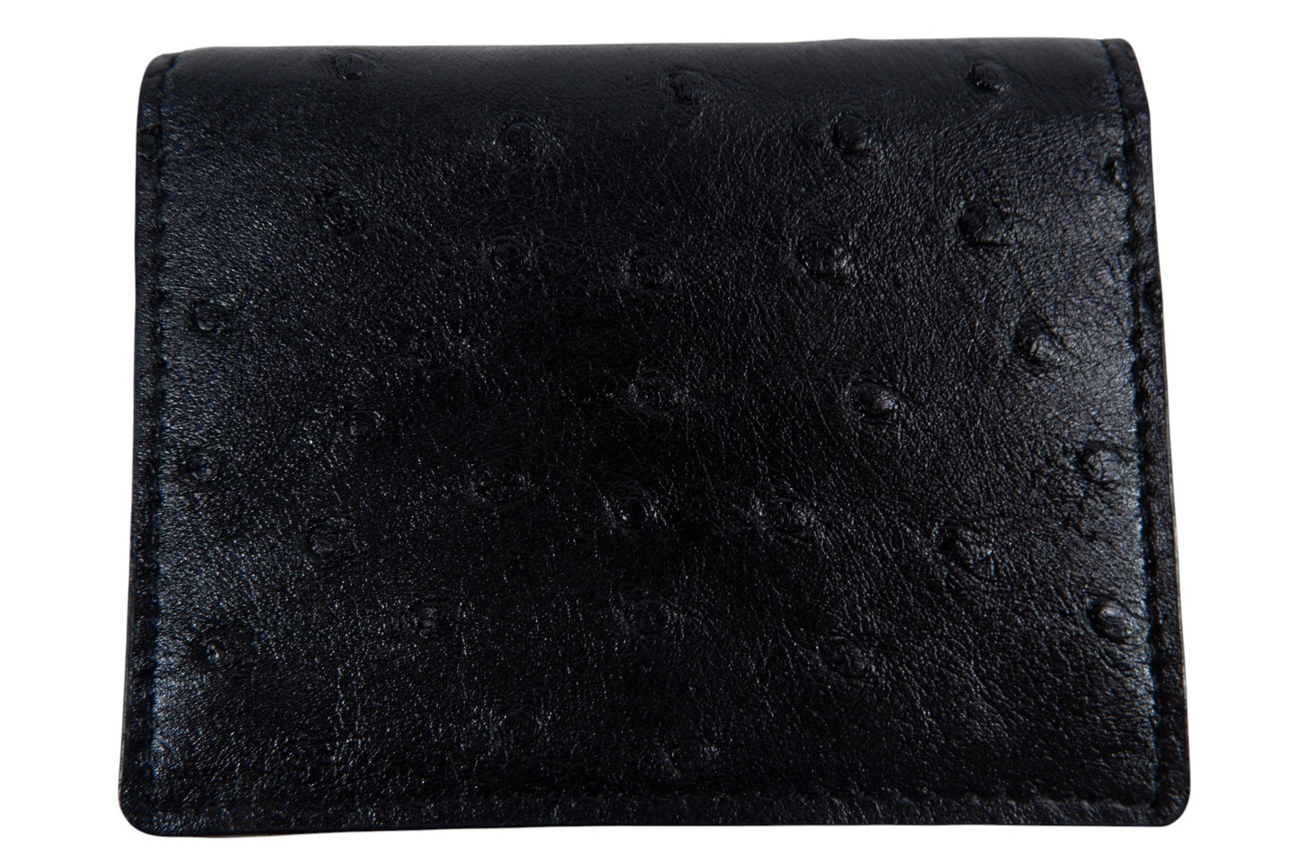 Genuine Ostrich Quill Skin Leather Business & Credit Card Holder Wallet