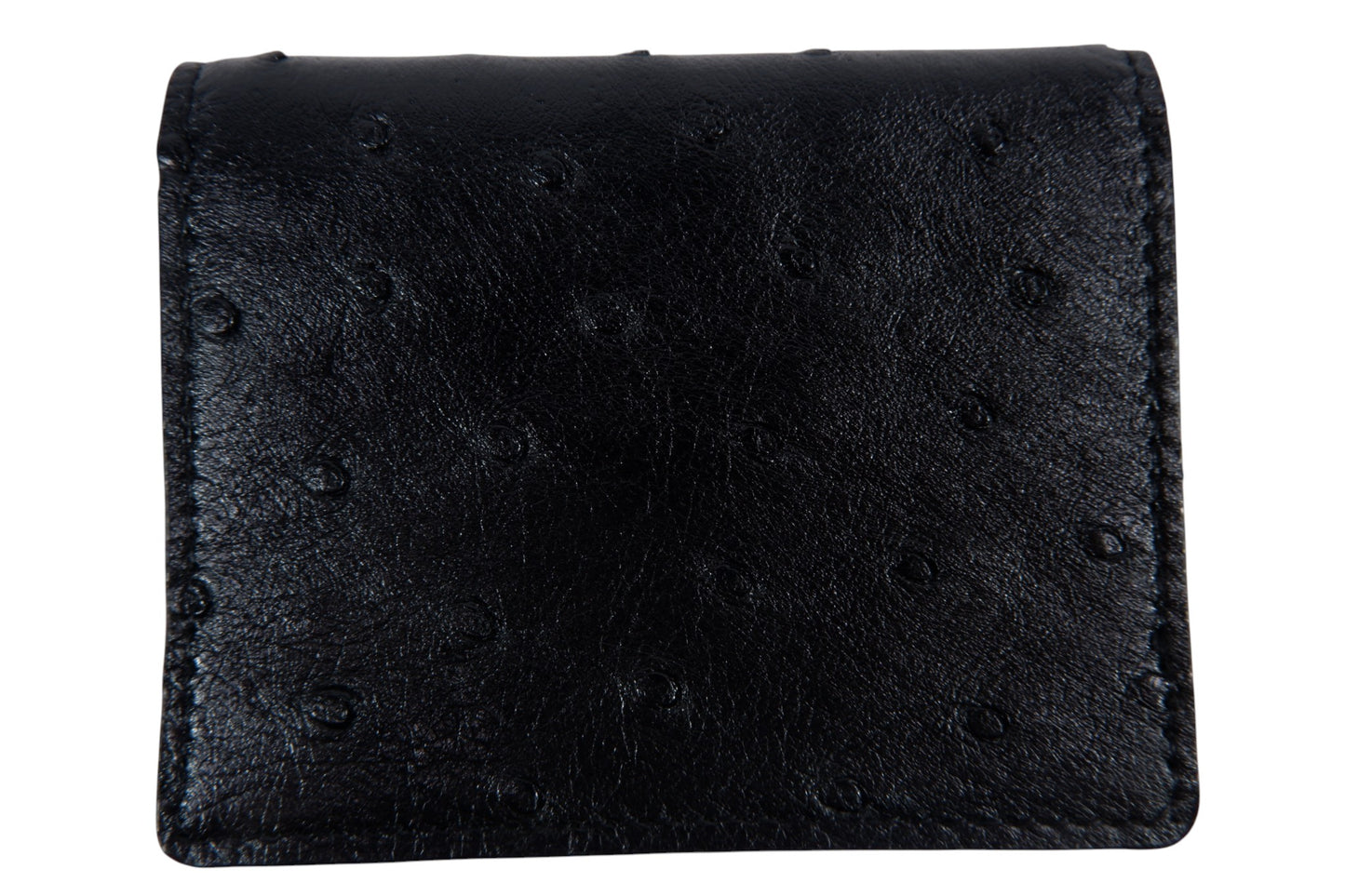 Genuine Ostrich Quill Skin Leather Business & Credit Card Holder Wallet