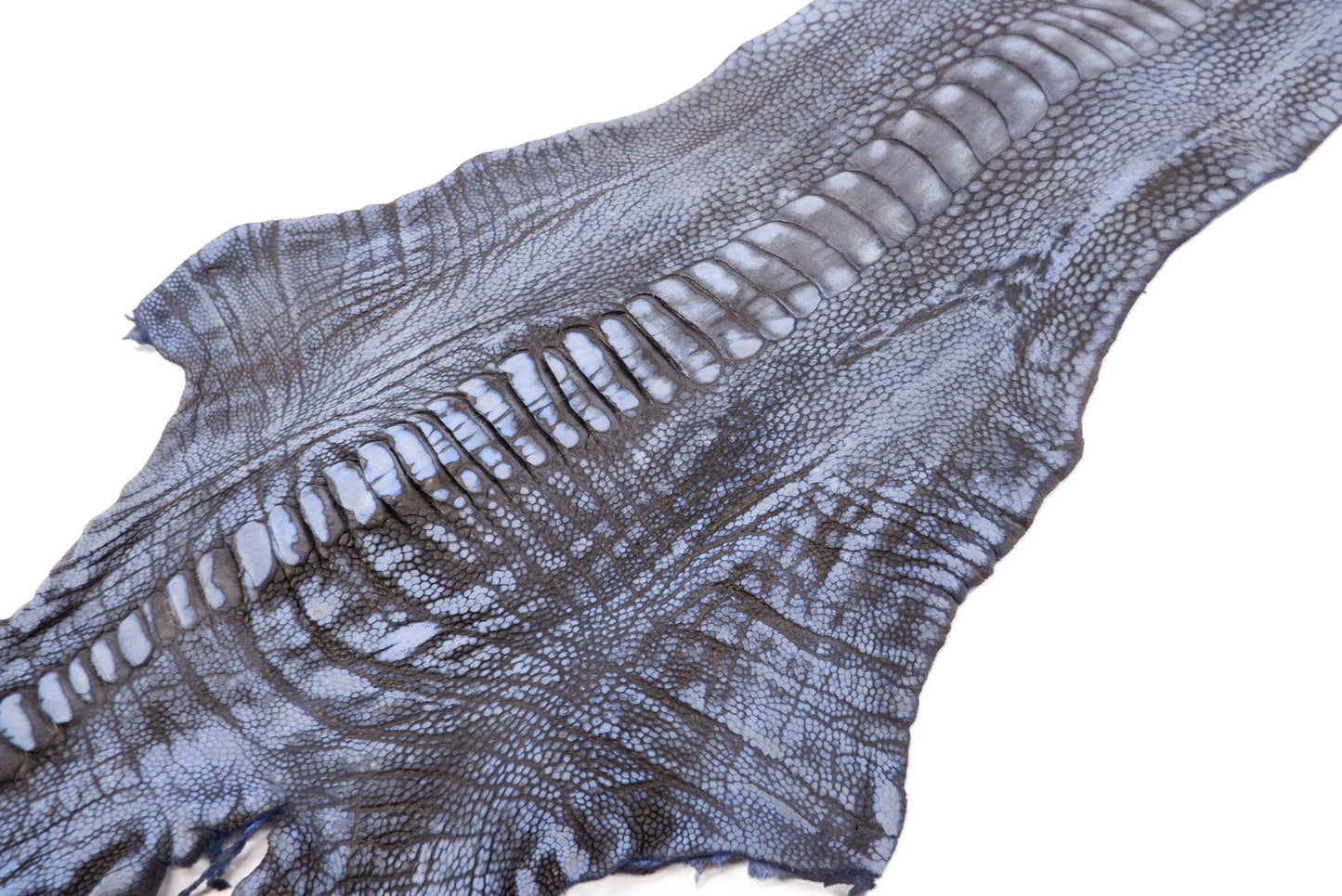 Genuine Ostrich Leg Skin with Claw Leather Hide Pelt