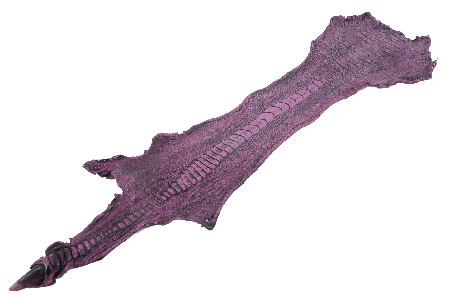 Genuine Ostrich Leg Skin with Claw Leather Hide Pelt