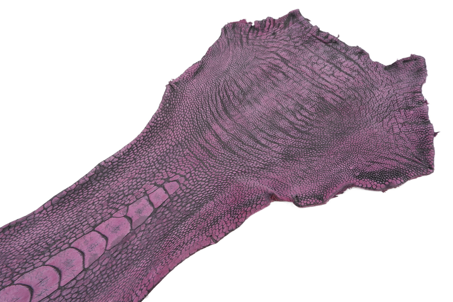 Genuine Ostrich Leg Skin with Claw Leather Hide Pelt