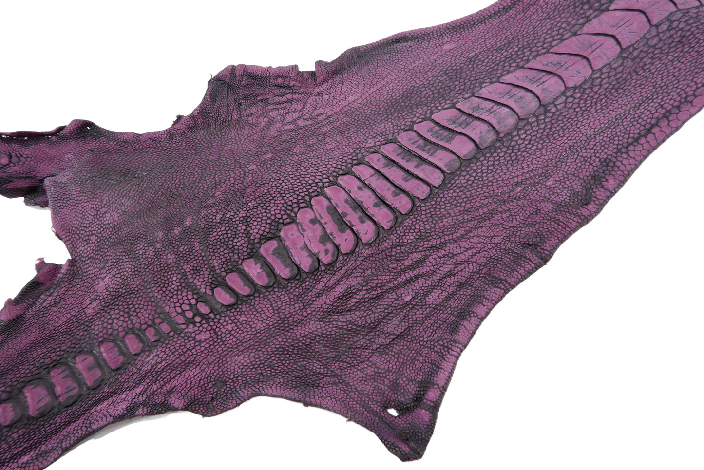 Genuine Ostrich Leg Skin with Claw Leather Hide Pelt