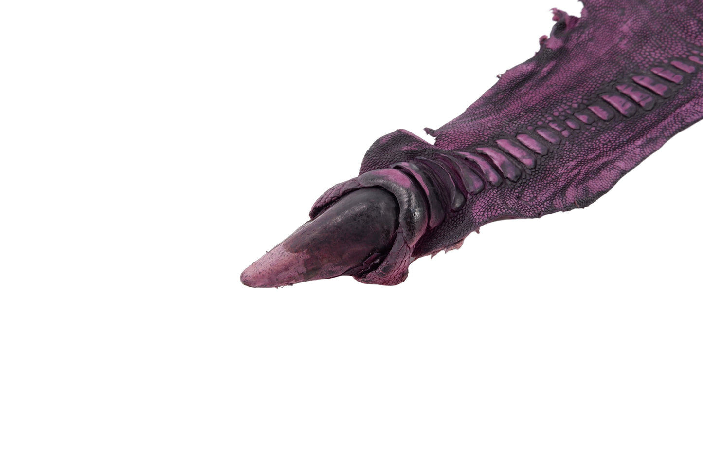 Genuine Ostrich Leg Skin with Claw Leather Hide Pelt