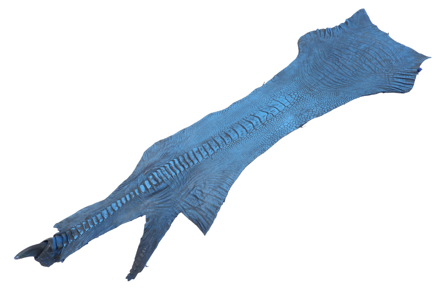 Genuine Ostrich Leg Skin with Claw Leather Hide Pelt