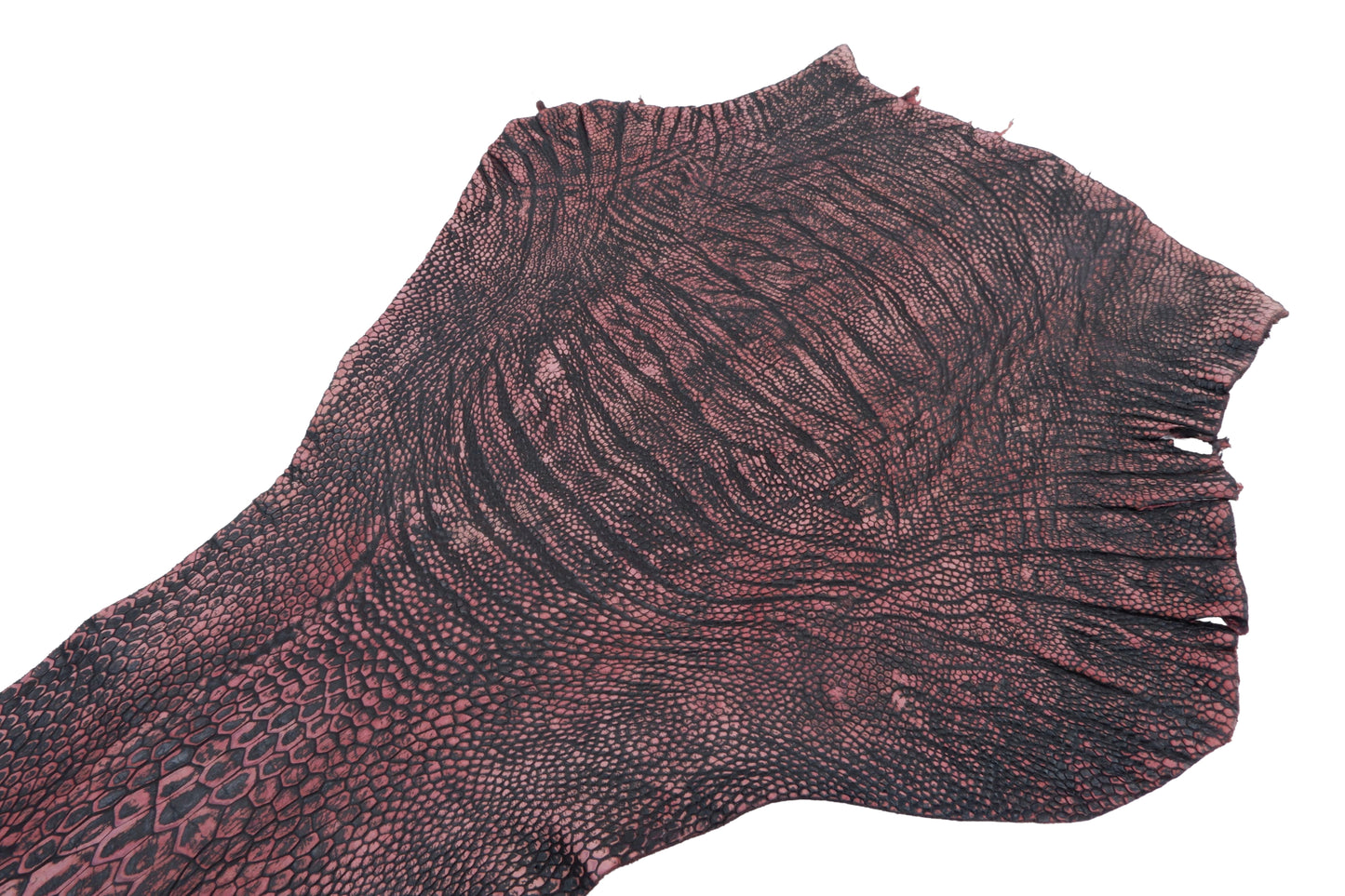 Genuine Ostrich Leg Skin with Claw Leather Hide Pelt