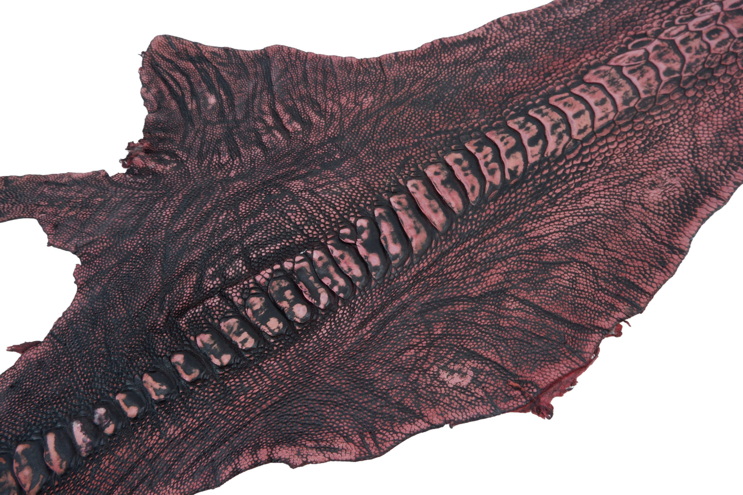 Genuine Ostrich Leg Skin with Claw Leather Hide Pelt