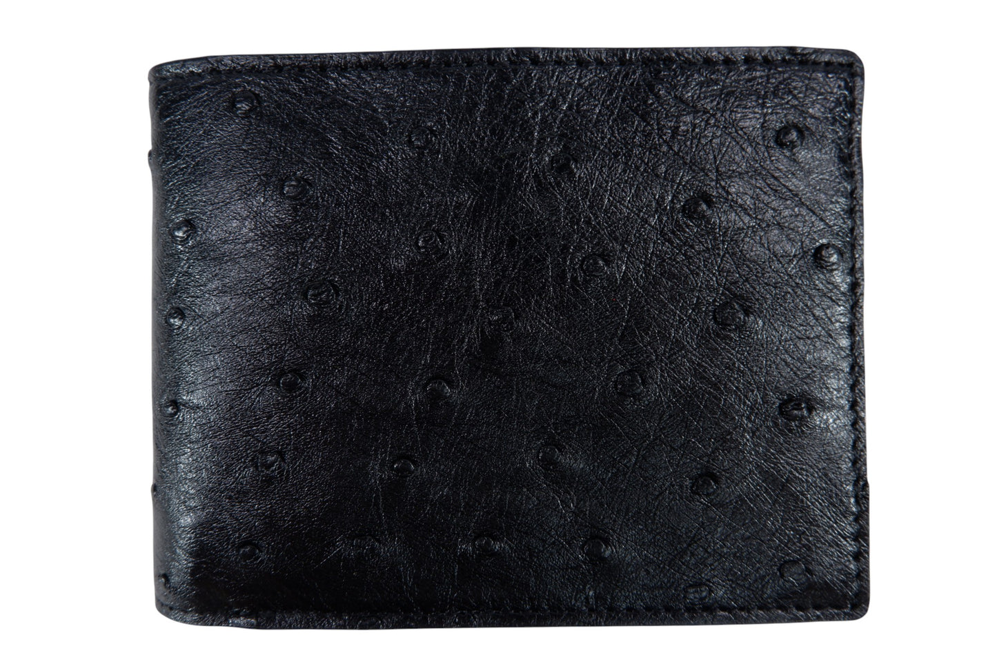Genuine Ostrich Quill Skin Leather Soft Bifold Wallet