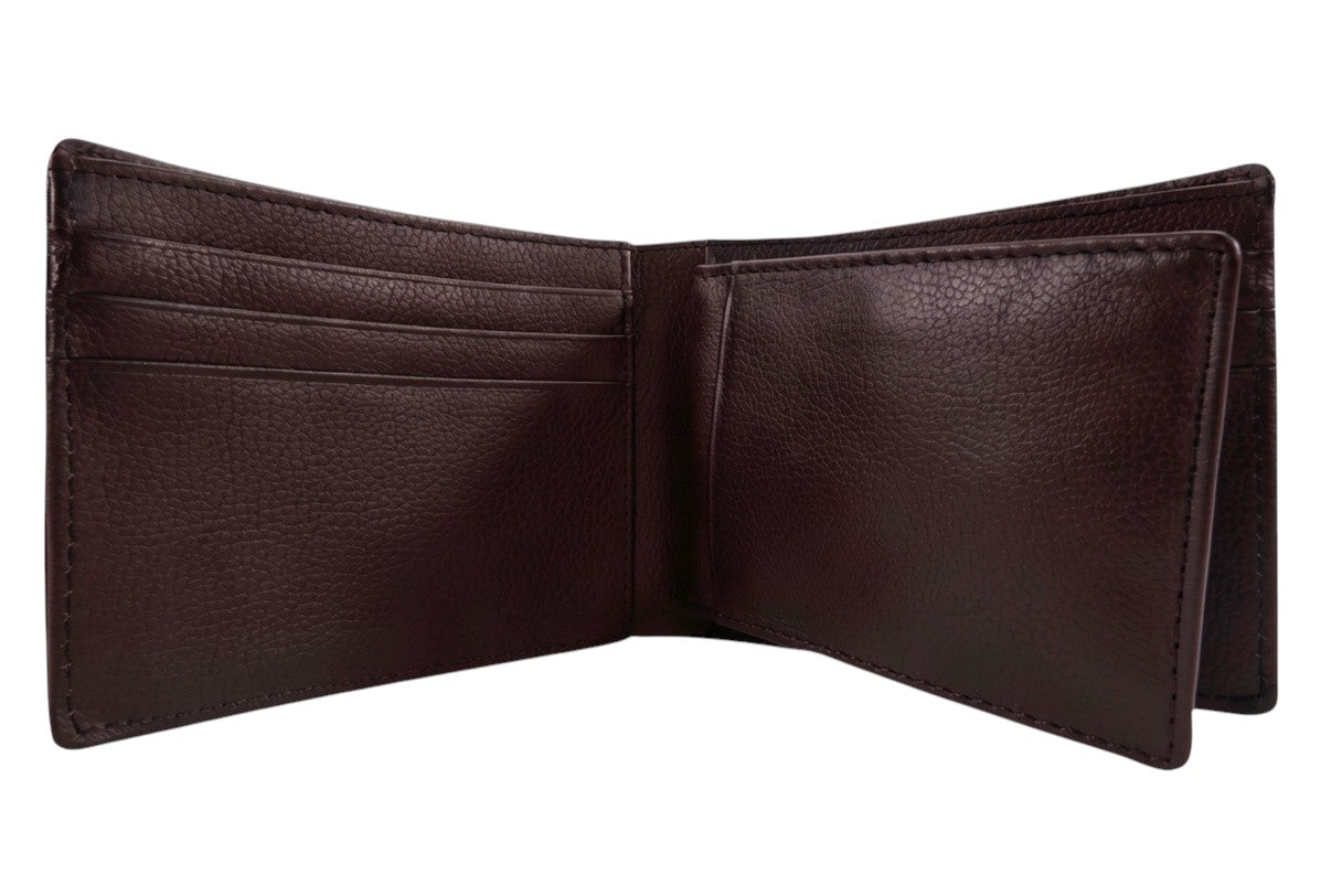 Genuine Ostrich Quill Skin Leather Soft Bifold Wallet