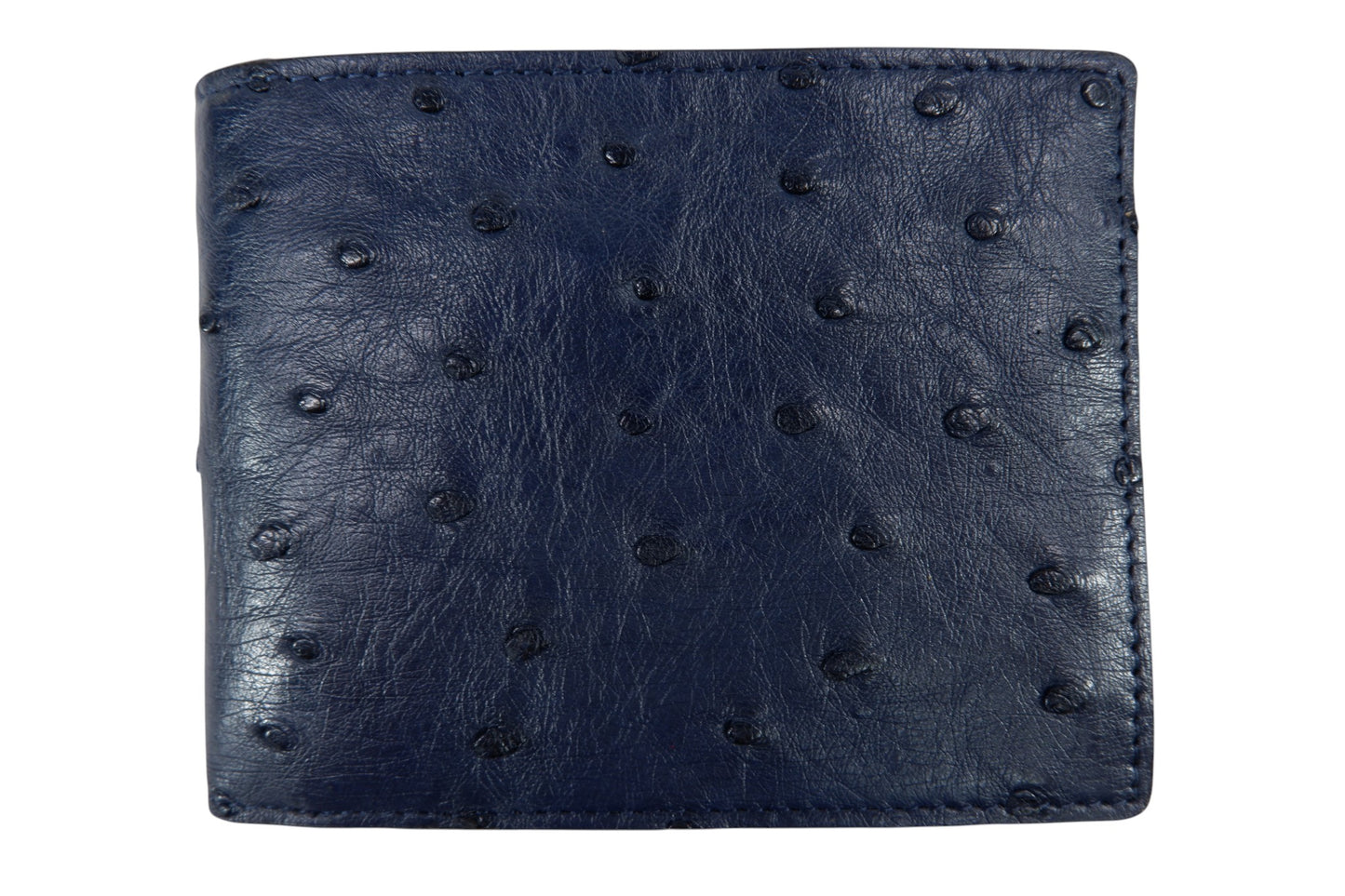 Genuine Ostrich Quill Skin Leather Soft Bifold Wallet