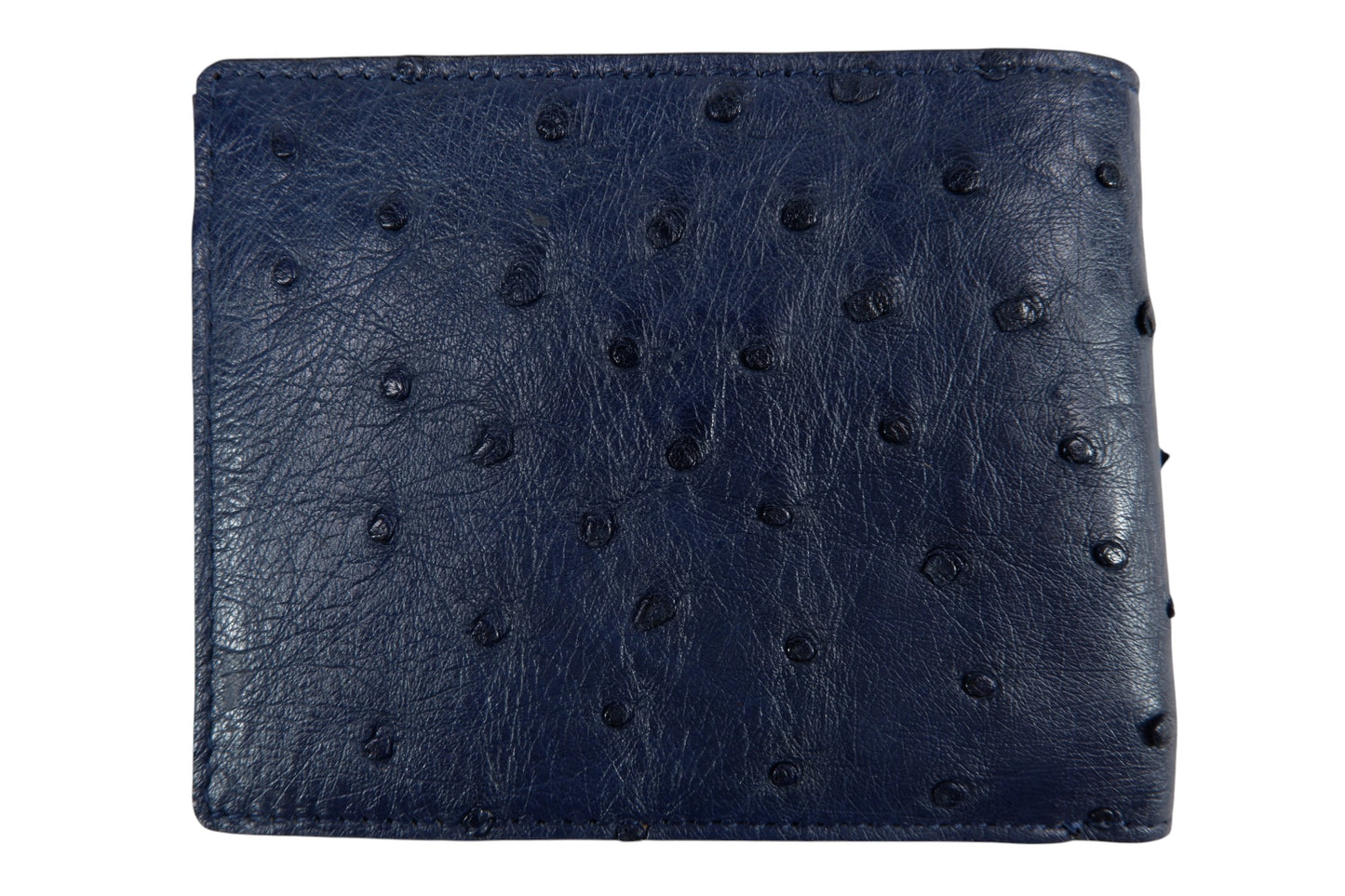 Genuine Ostrich Quill Skin Leather Soft Bifold Wallet