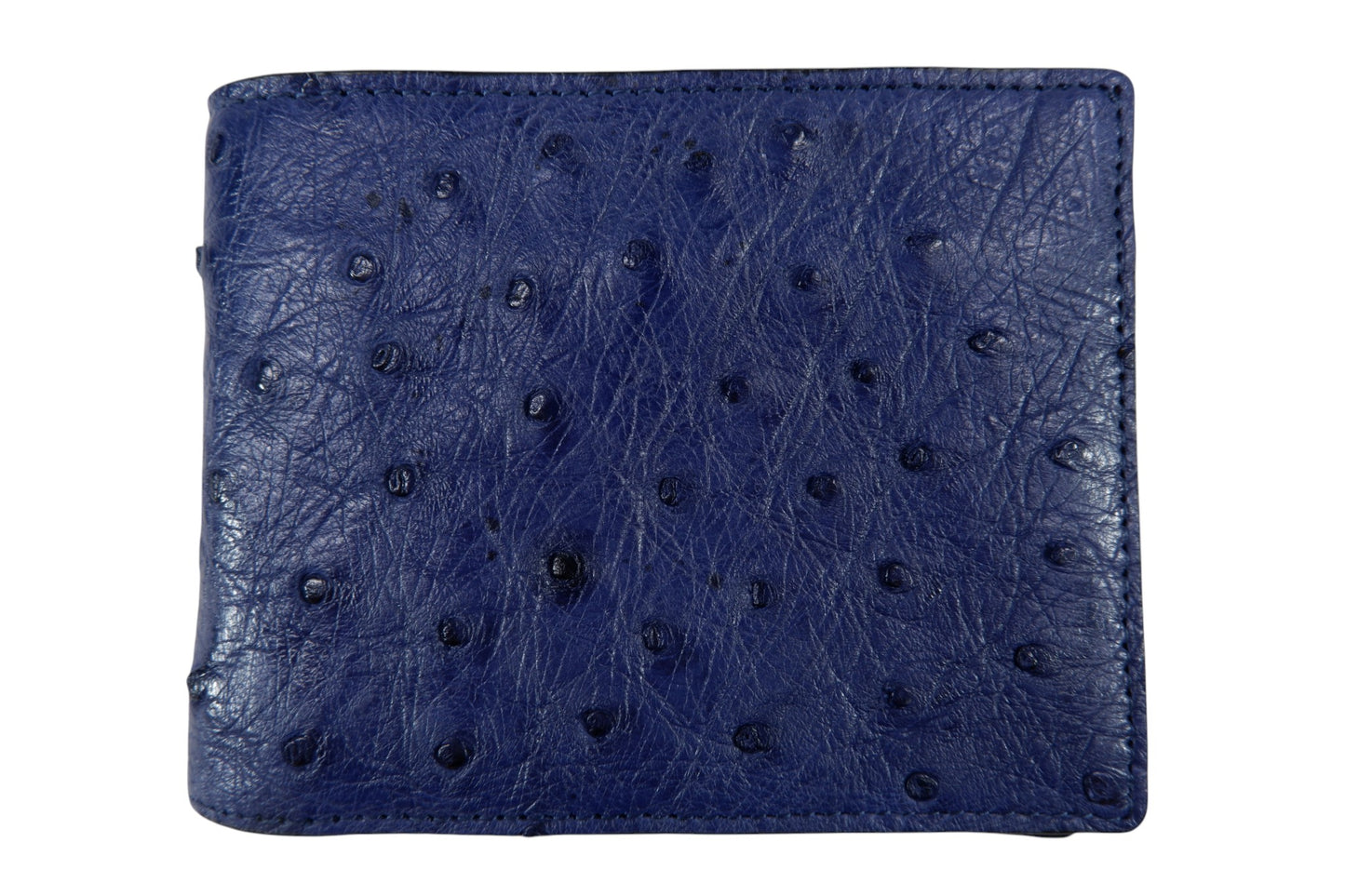 Genuine Ostrich Quill Skin Leather Soft Bifold Wallet