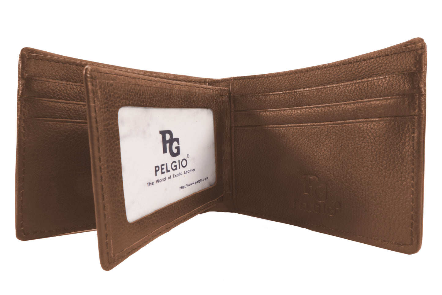 Genuine Ostrich Leg Skin Leather Soft Bifold Wallet