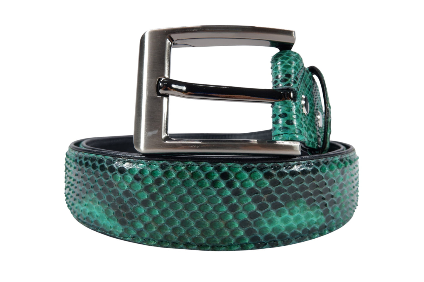 Genuine Reticulated Python Snake Skin Leather Casual Men's Belt