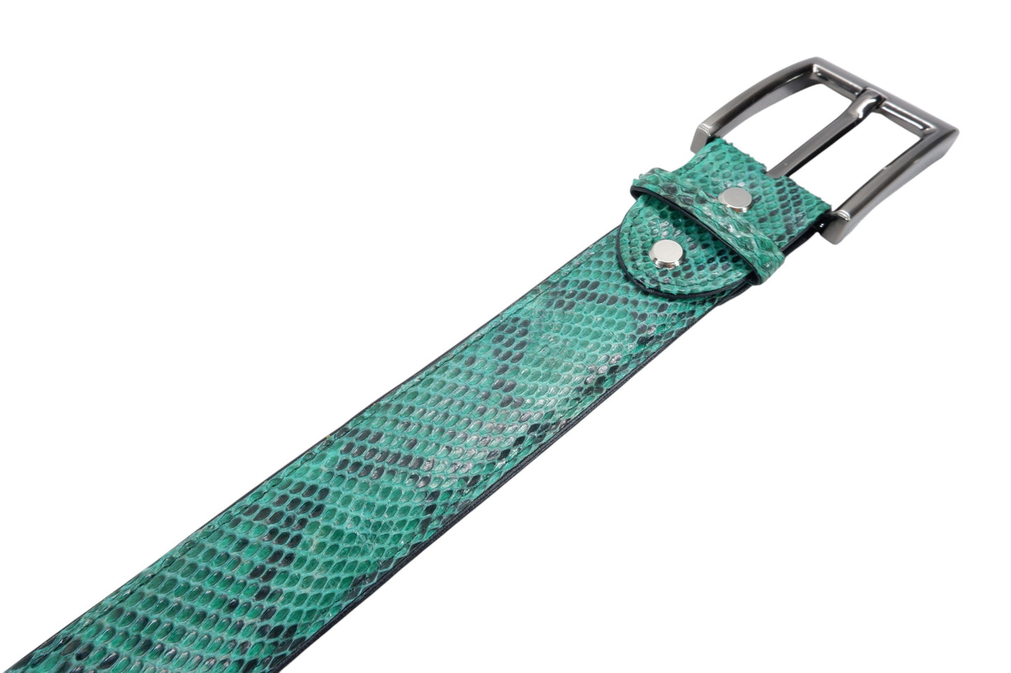 Genuine Reticulated Python Snake Skin Leather Casual Men's Belt