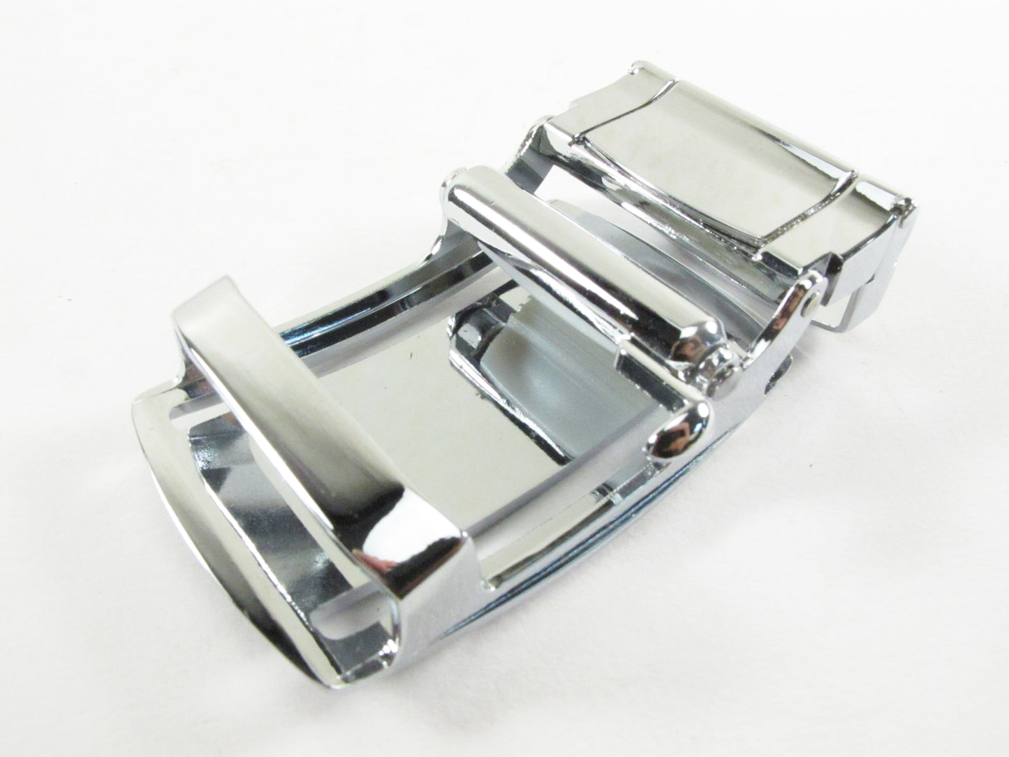 Genuine Crocodile Skin Leather Stainless Steel Auto Locking Buckle for Belt without Step