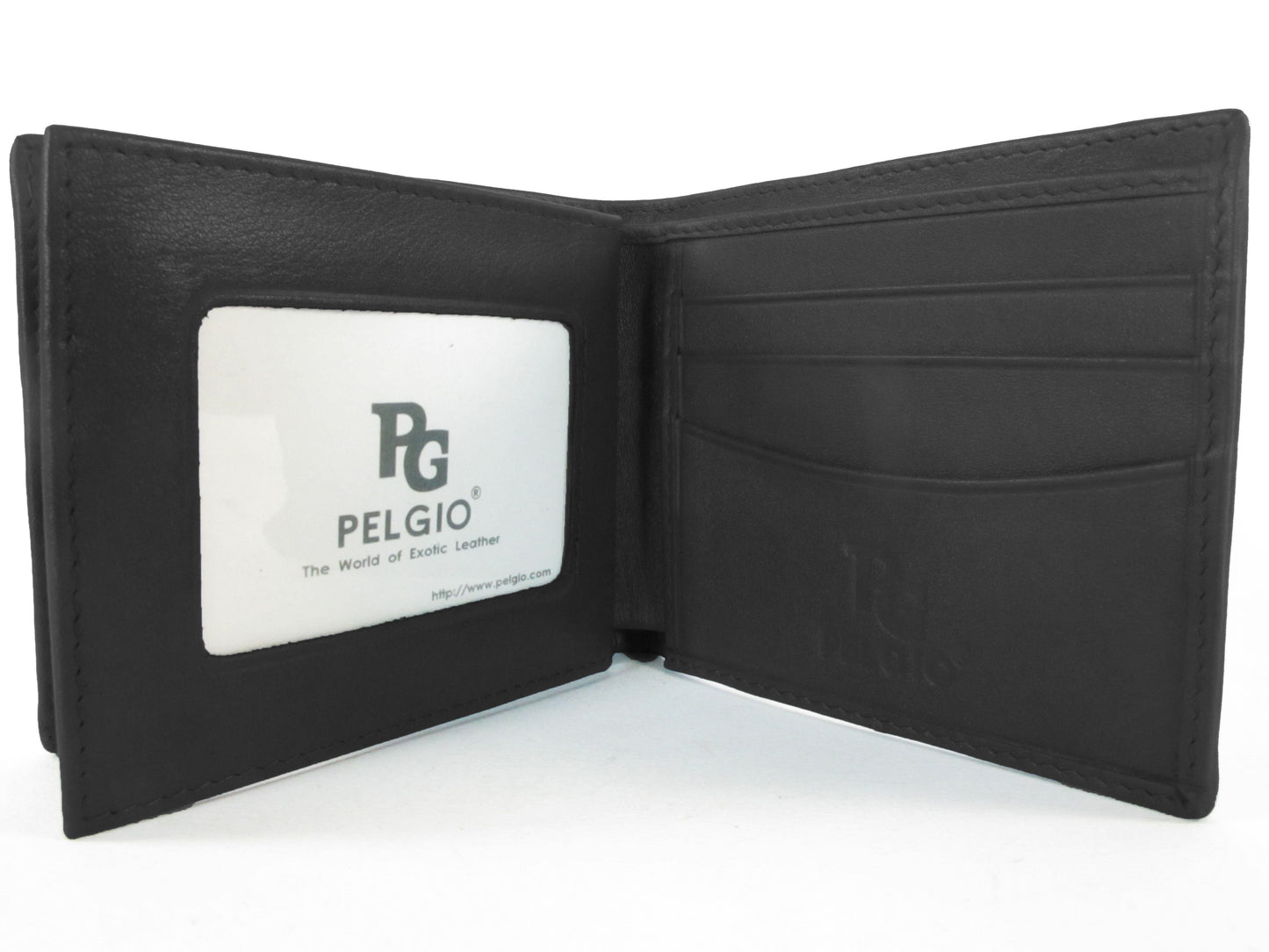 Genuine Stingray Skin Leather Bifold Diagram Men's Wallet