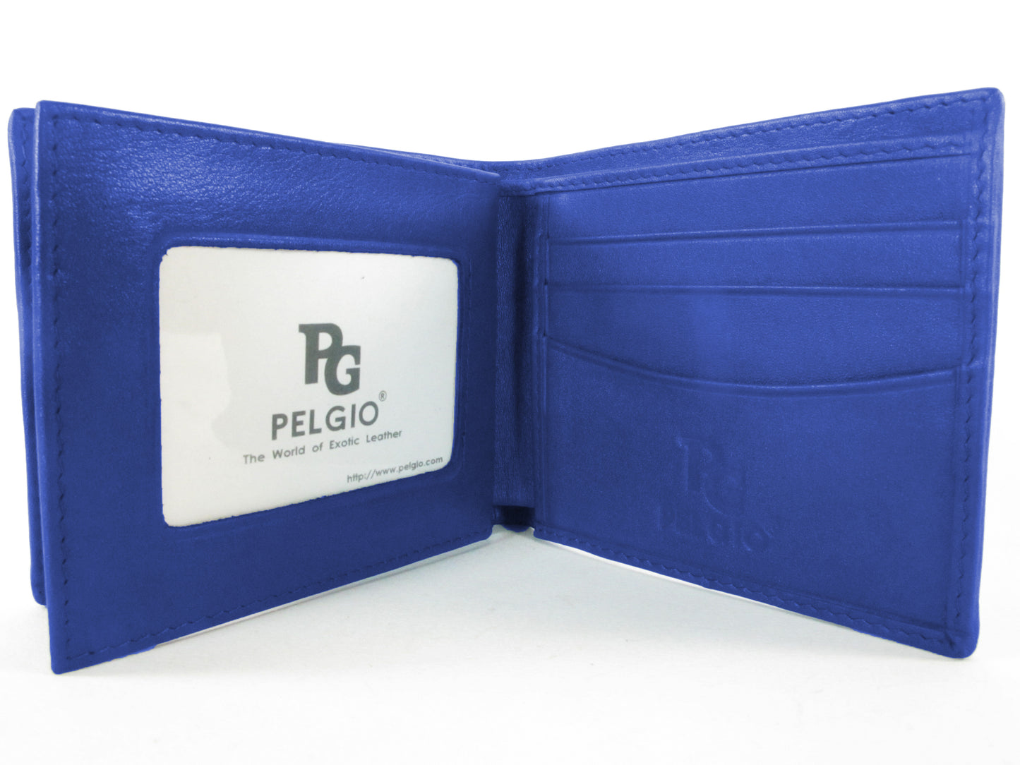 Genuine Stingray Skin Leather Row Diamond Bifold Men's Wallet