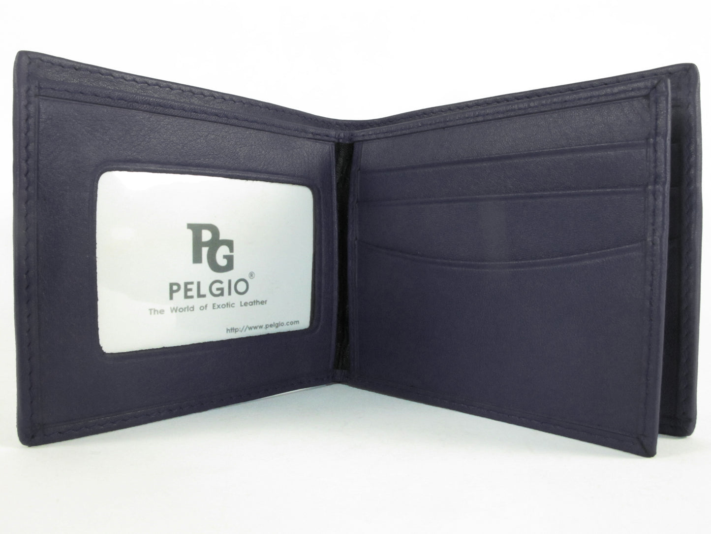 Genuine Stingray Skin Leather Bifold Wallet with Stingray Painted