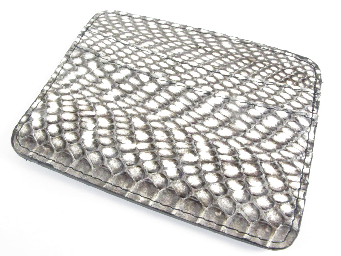 Genuine Cobra Snake Skin Leather Slim Business & Credit Card Holder Wallet