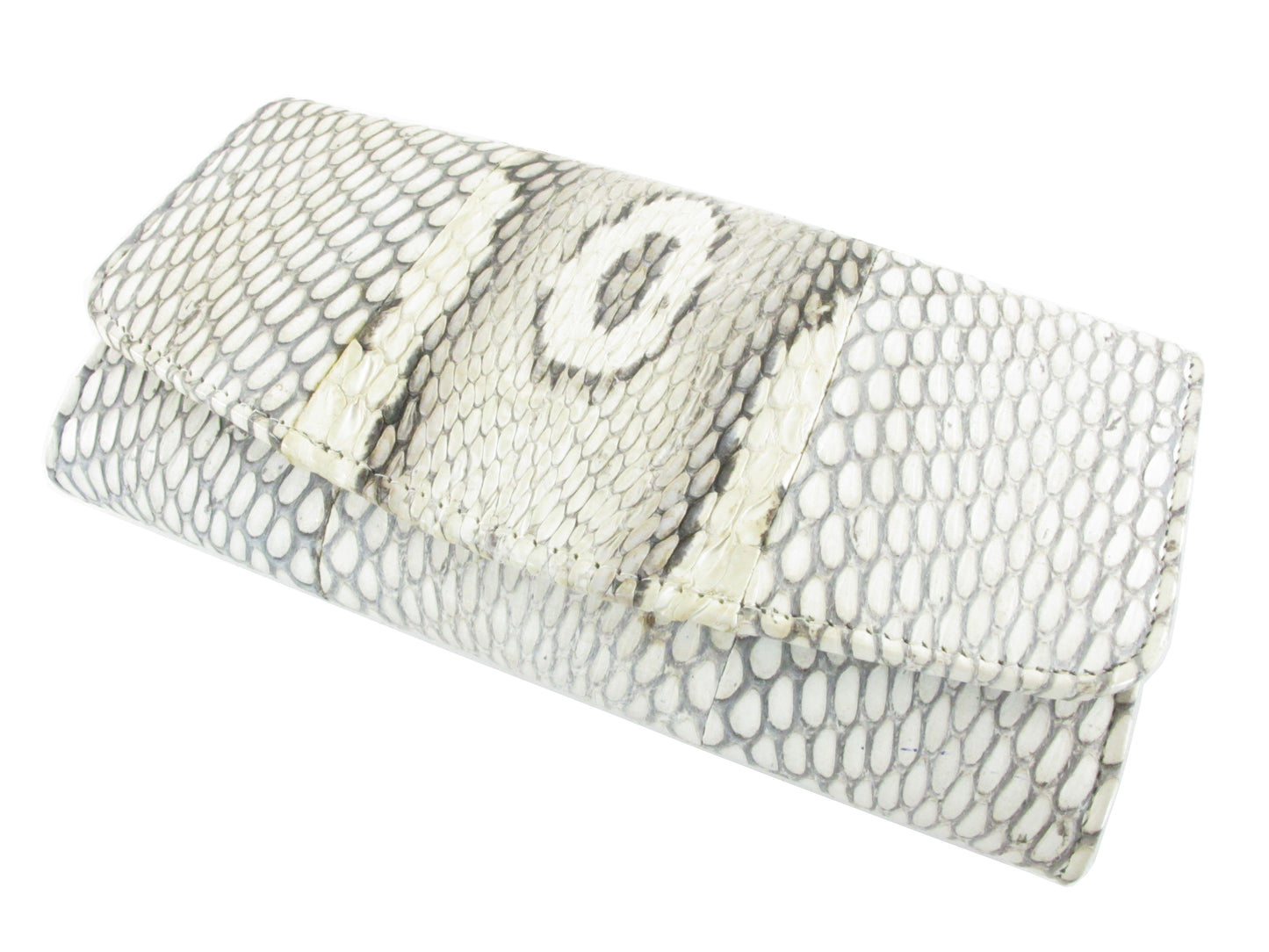 Genuine Cobra Snake Skin Leather Women's Trifold Clutch Wallet Purse