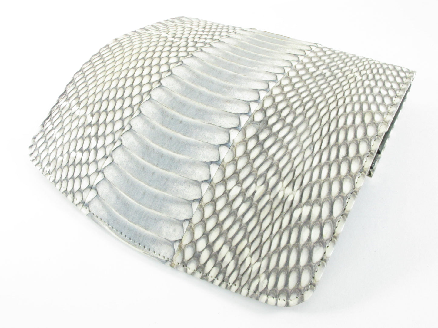 Genuine Cobra Snake Belly Skin Leather Women's Trifold Clutch Wallet Purse