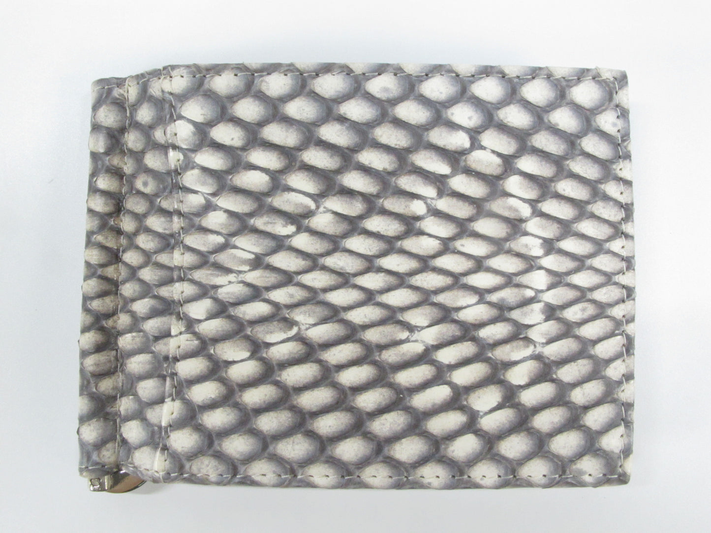 Genuine Cobra Snake Skin Leather Money Clip Slim Bifold Wallet