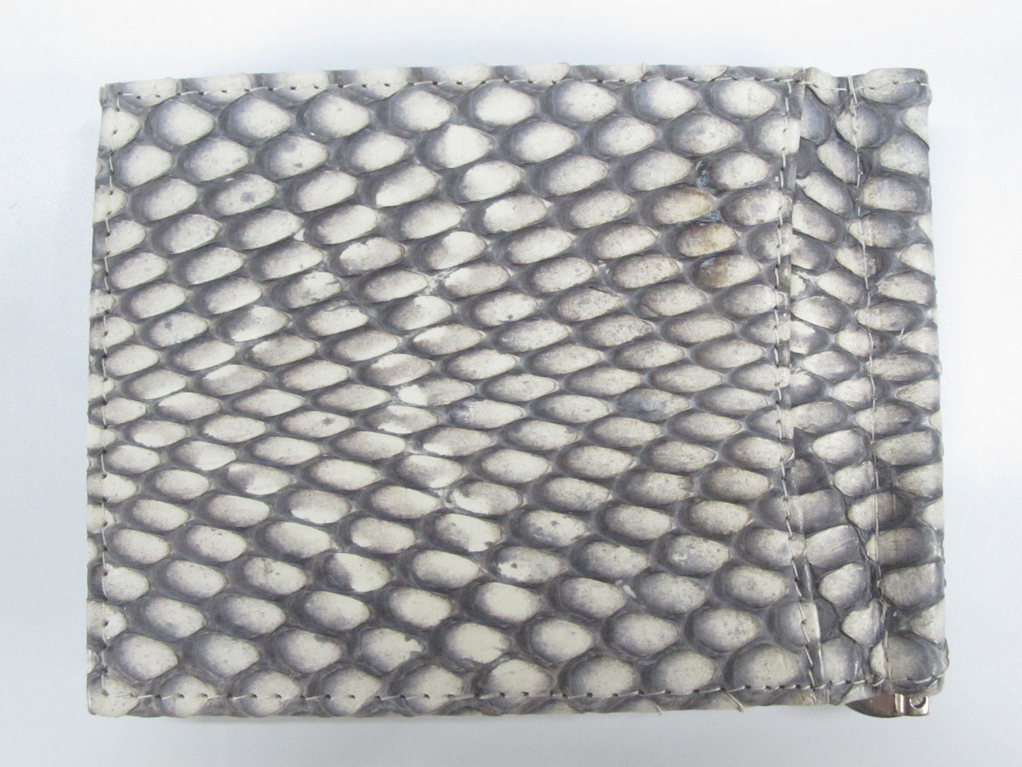 Genuine Cobra Snake Skin Leather Money Clip Slim Bifold Wallet