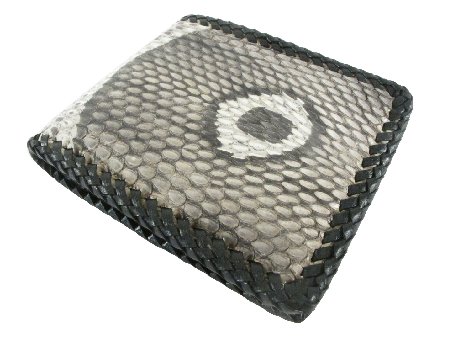 Genuine Cobra Hood Snake Skin Leather Handmade Bifold Wallet