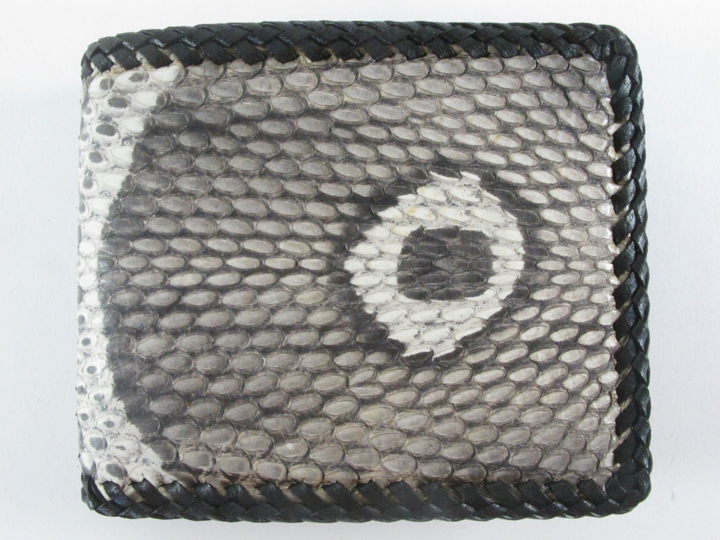 Genuine Cobra Hood Snake Skin Leather Handmade Bifold Wallet