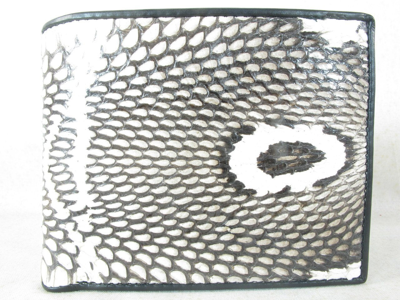 Genuine Cobra Hood Snake Skin Leather Bifold Wallet