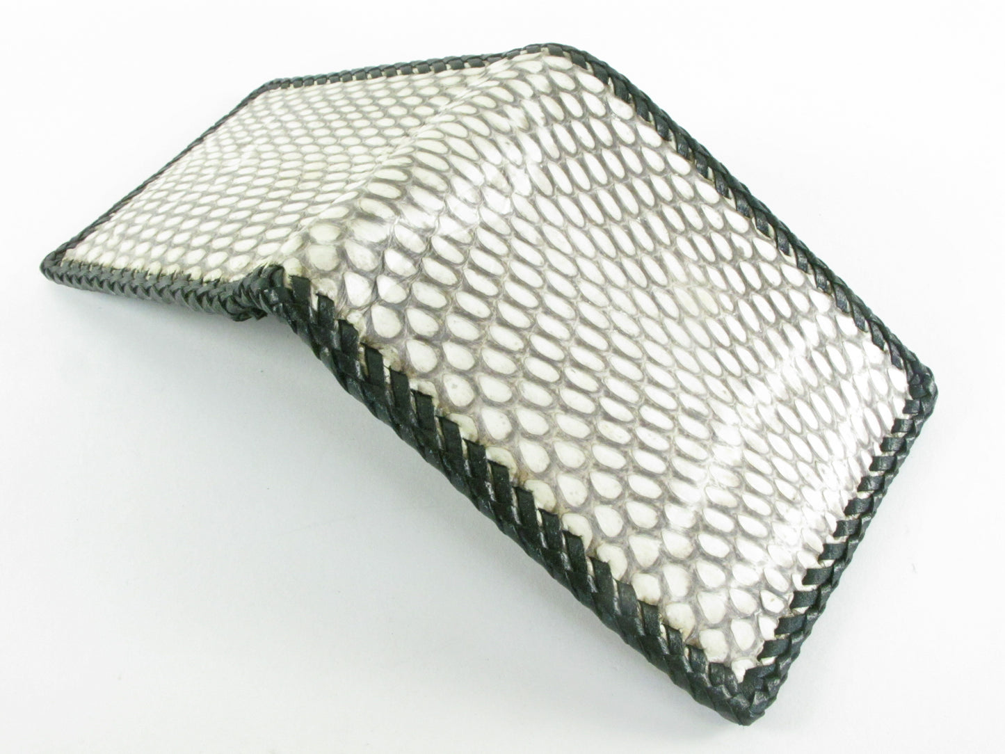 Genuine Cobra Snake Skin Leather Handmade Bifold Wallet
