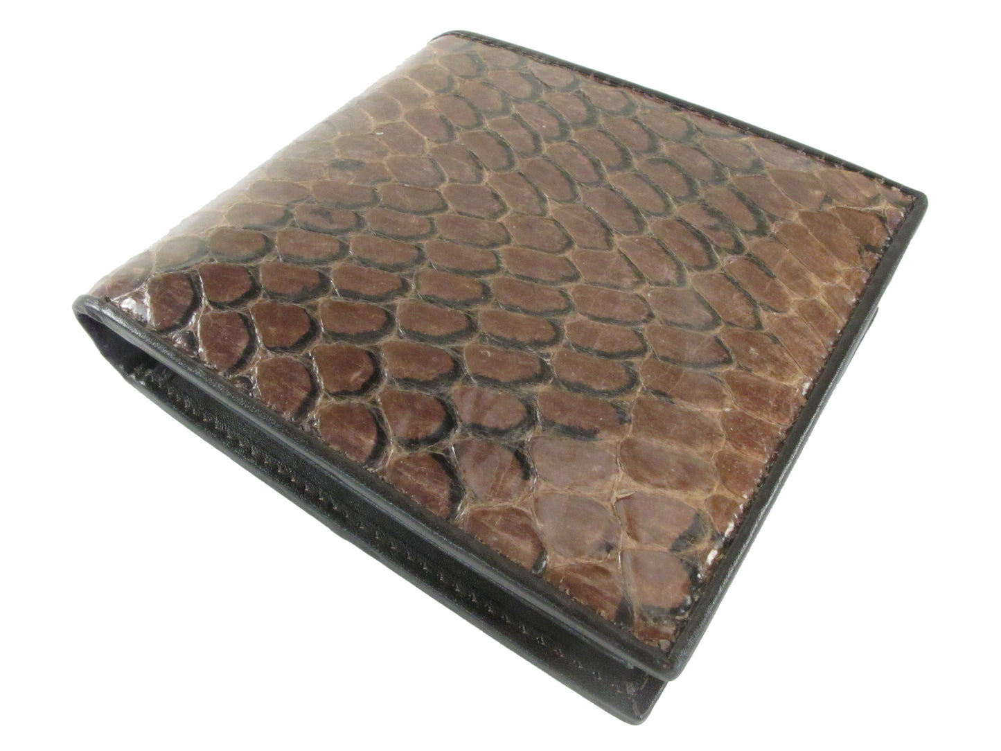 Genuine Cobra Snake Skin Leather Bifold Wallet