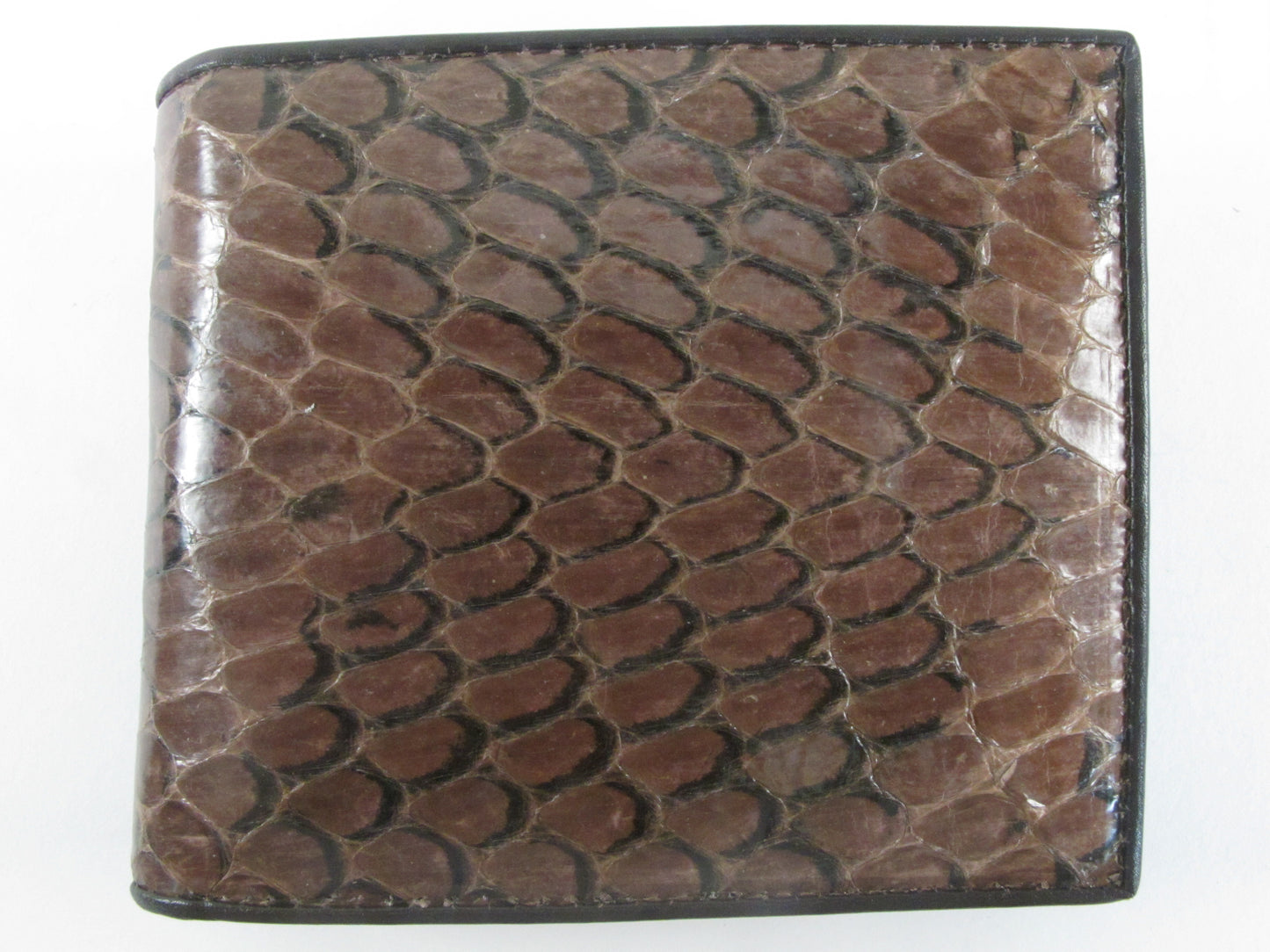Genuine Cobra Snake Skin Leather Bifold Wallet