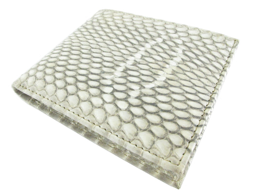 Genuine Cobra Snake Skin Leather Slim Bifold Wallet with Cobra Interior