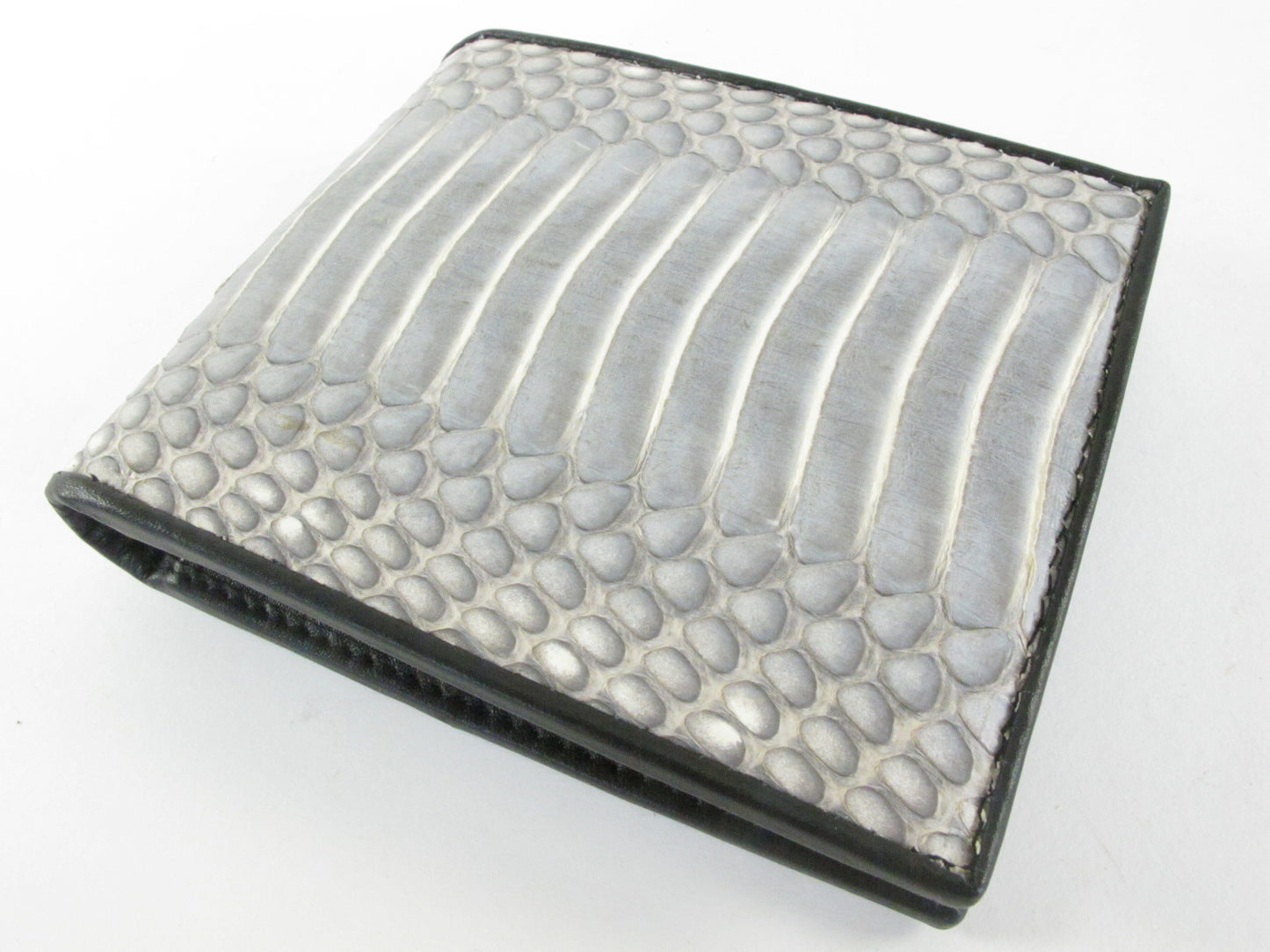 Genuine Cobra Snake Belly Skin Leather Bifold Wallet