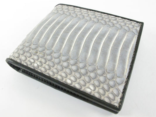 Genuine Cobra Snake Belly Skin Leather Bifold Wallet